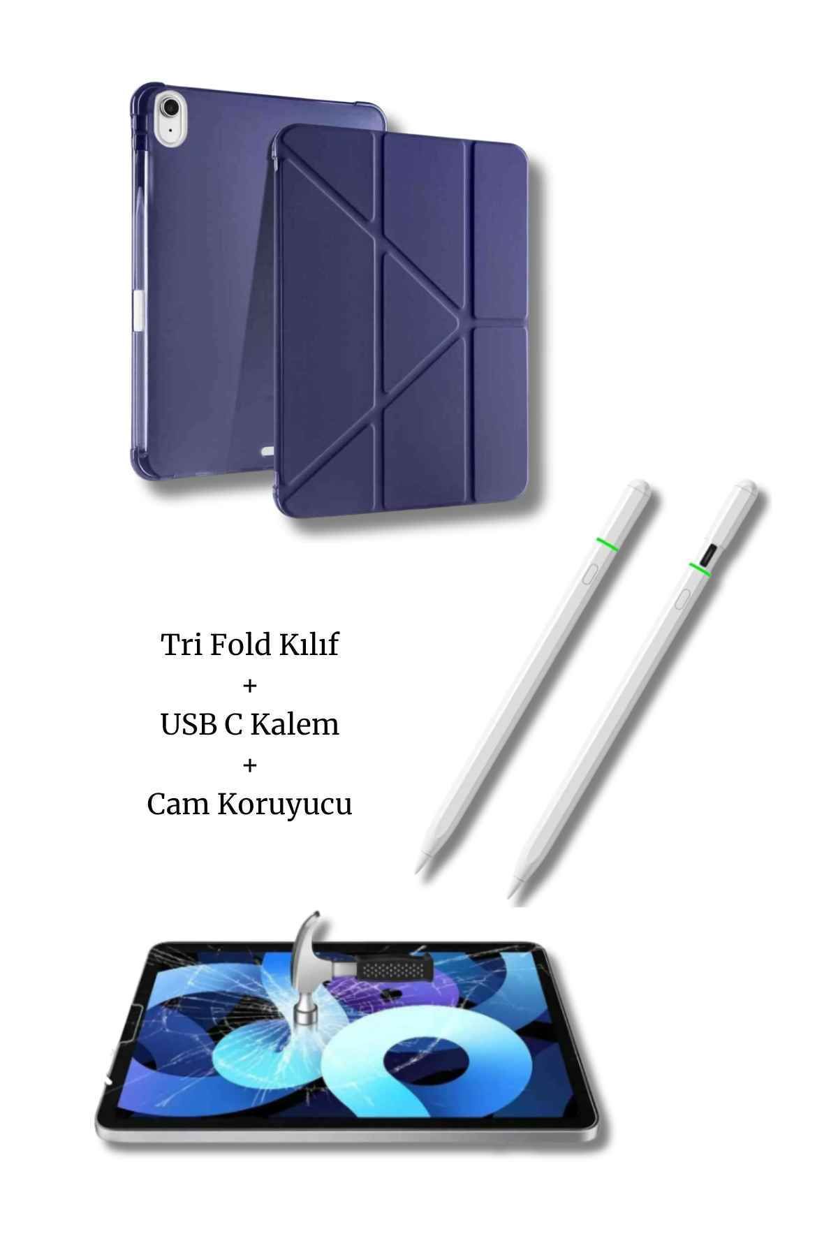 Fuchsia iPad A16 11. ve 10. Nesil ile Uyumlu A3355 A2757 Premium 3’lü Tablet Aksesuar Seti