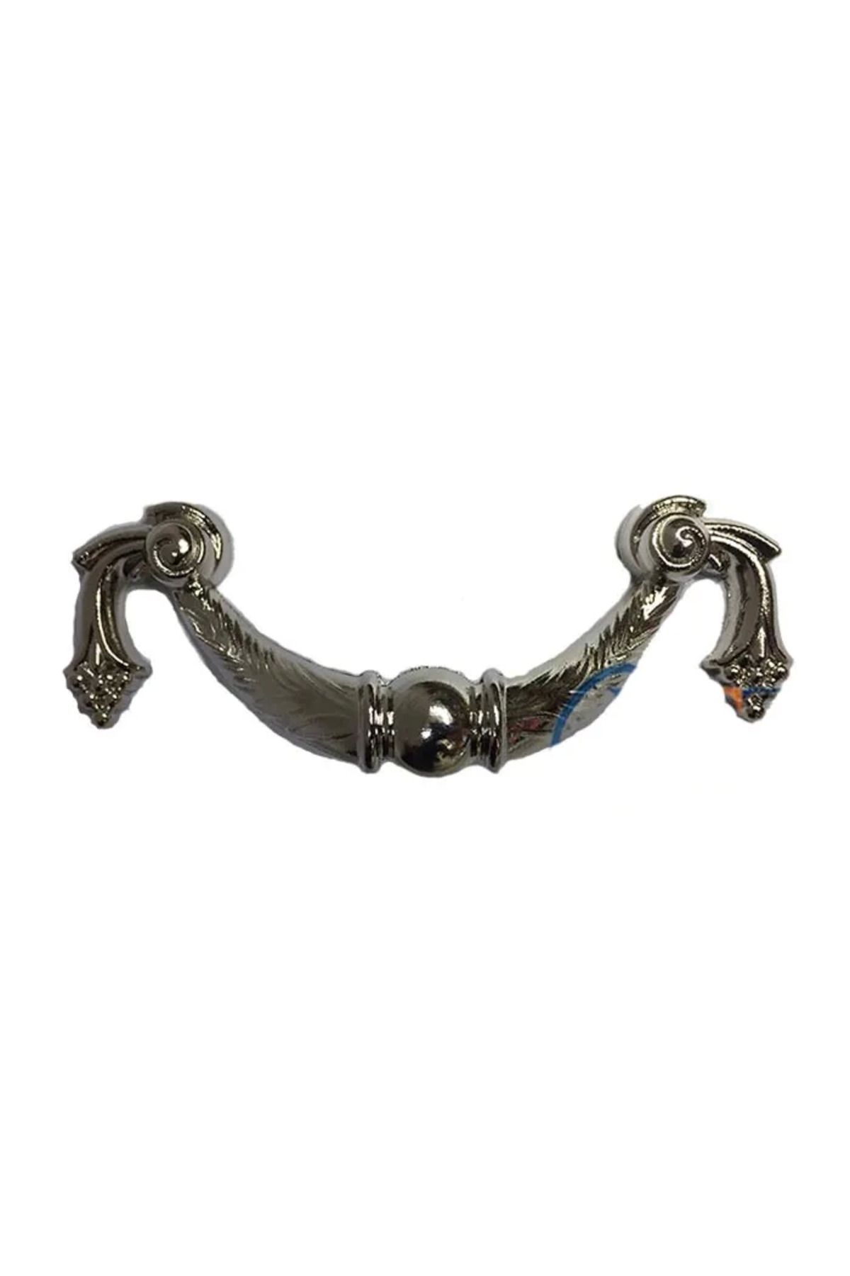 Belle Fusion Dekoratif Zamak Üzümlü Kulp - 64mm, Nikel, 1 Adet