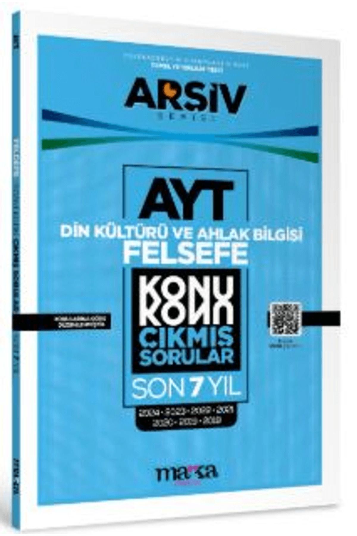 Marka Yayınları AYT Din Kültürü ve Ahlak Bilgisi / Felsefe Konu Konu Çıkmış Sorular Son 7 Yıl / 9786255501332