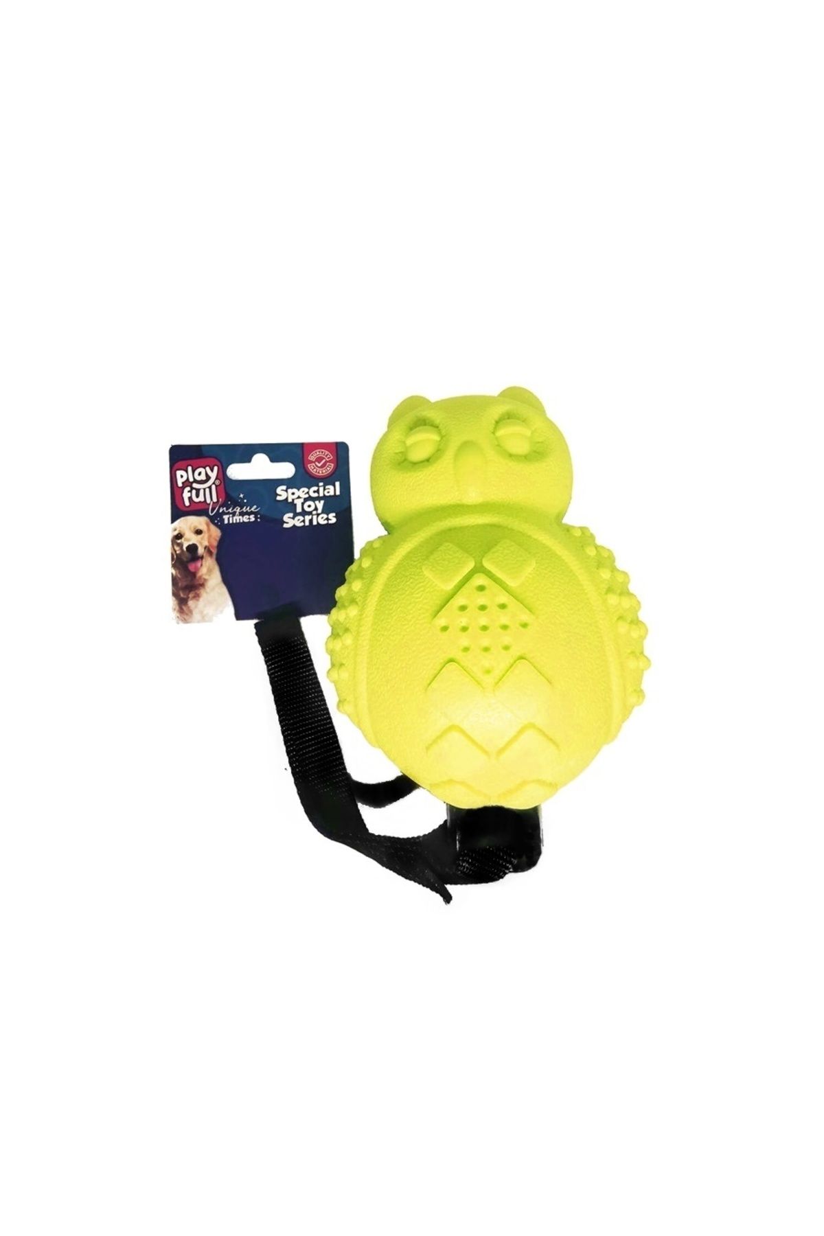 Vemora Playfull Sesli Lüx Baykuş Köpek Eğitim Oyuncağı 30x10 Cm Sarı