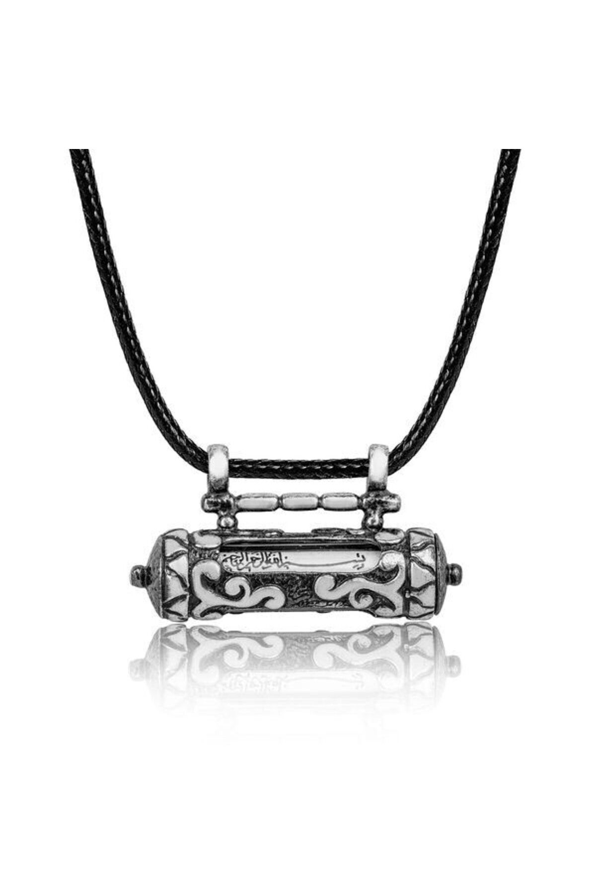 shop Desenli Çevşen Dualı Erkek 925 Ayar Gümüş Kolye