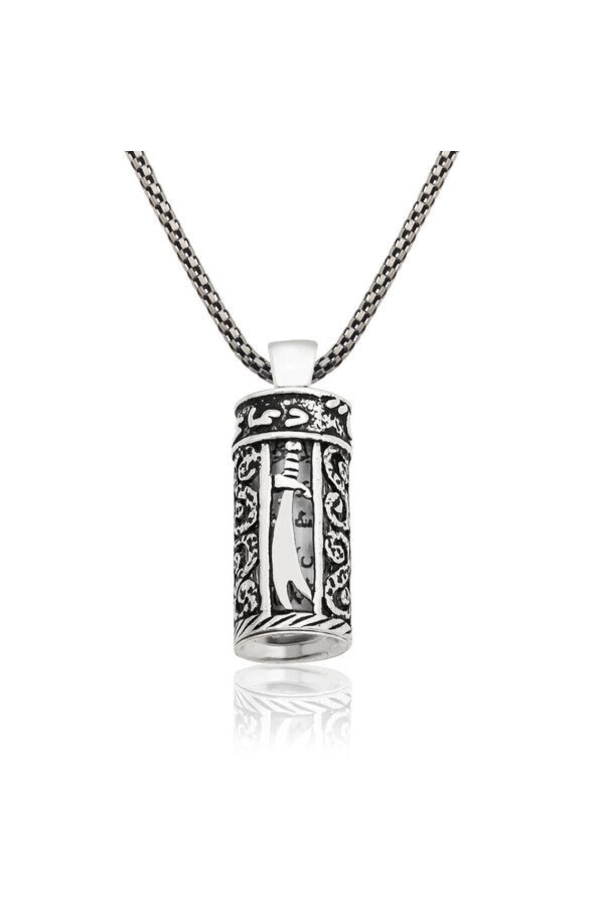 shop Zulfikar Kılıcı Çevşen Erkek 925 Ayar Gümüş Kolye