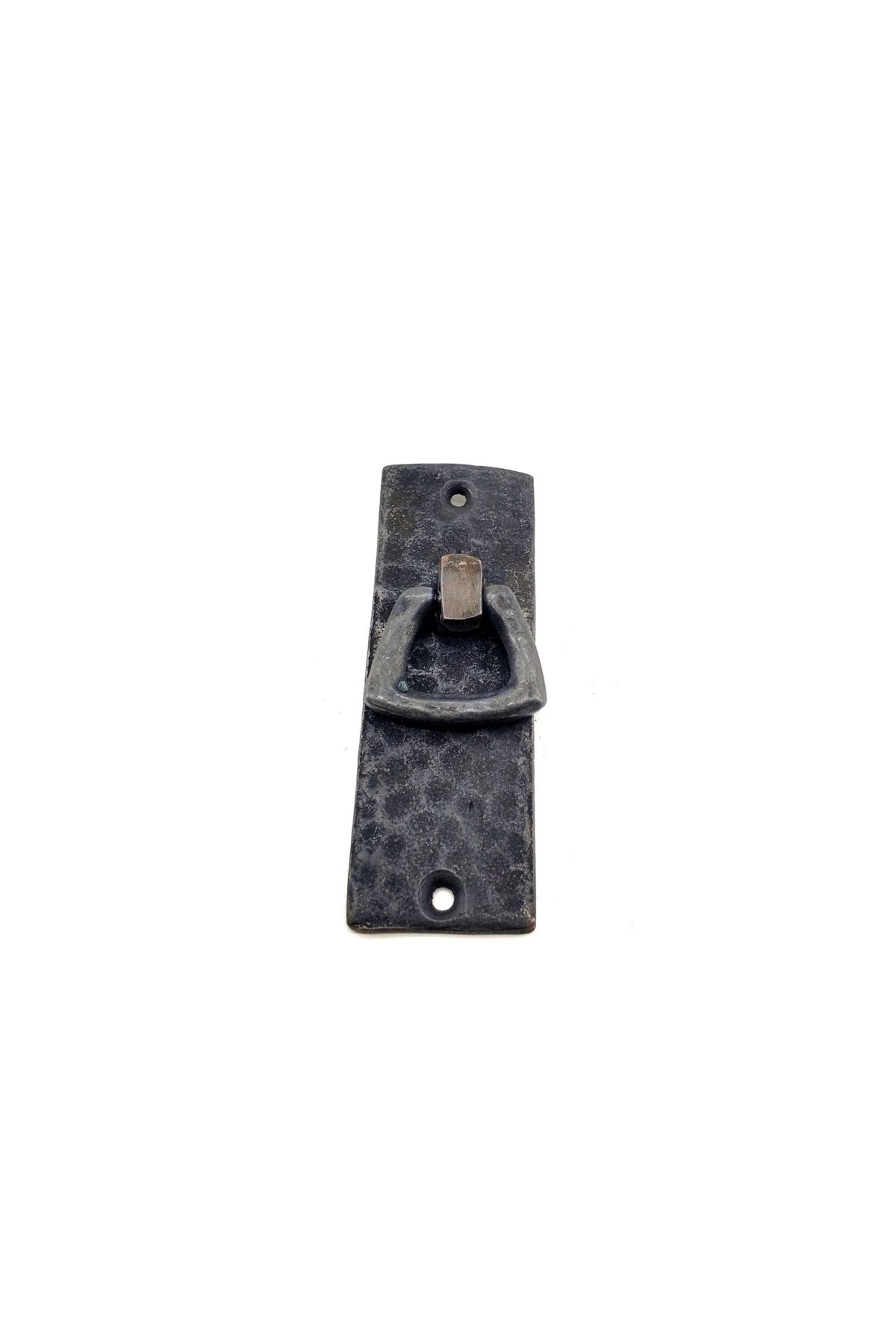 Belle Fusion Antika Tarz Dekoratif Pirinç Dik Dövme Mobilya Kulbu - 90x31 Mm, Oksit
