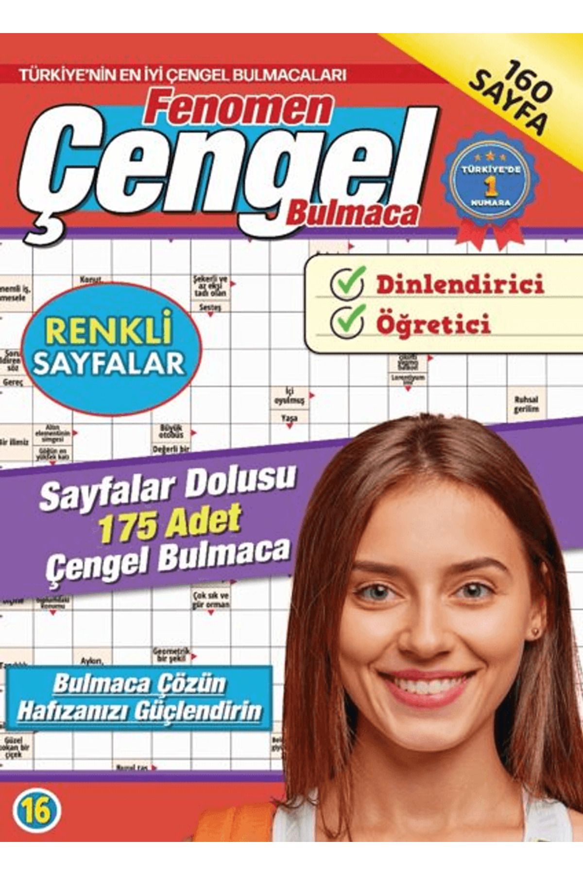 Maxi Yayıncılık Fenomen Çengel Bulmaca 16 / Bertan Kodamanoğlu / Maxi Yayıncılık / 9786256138285