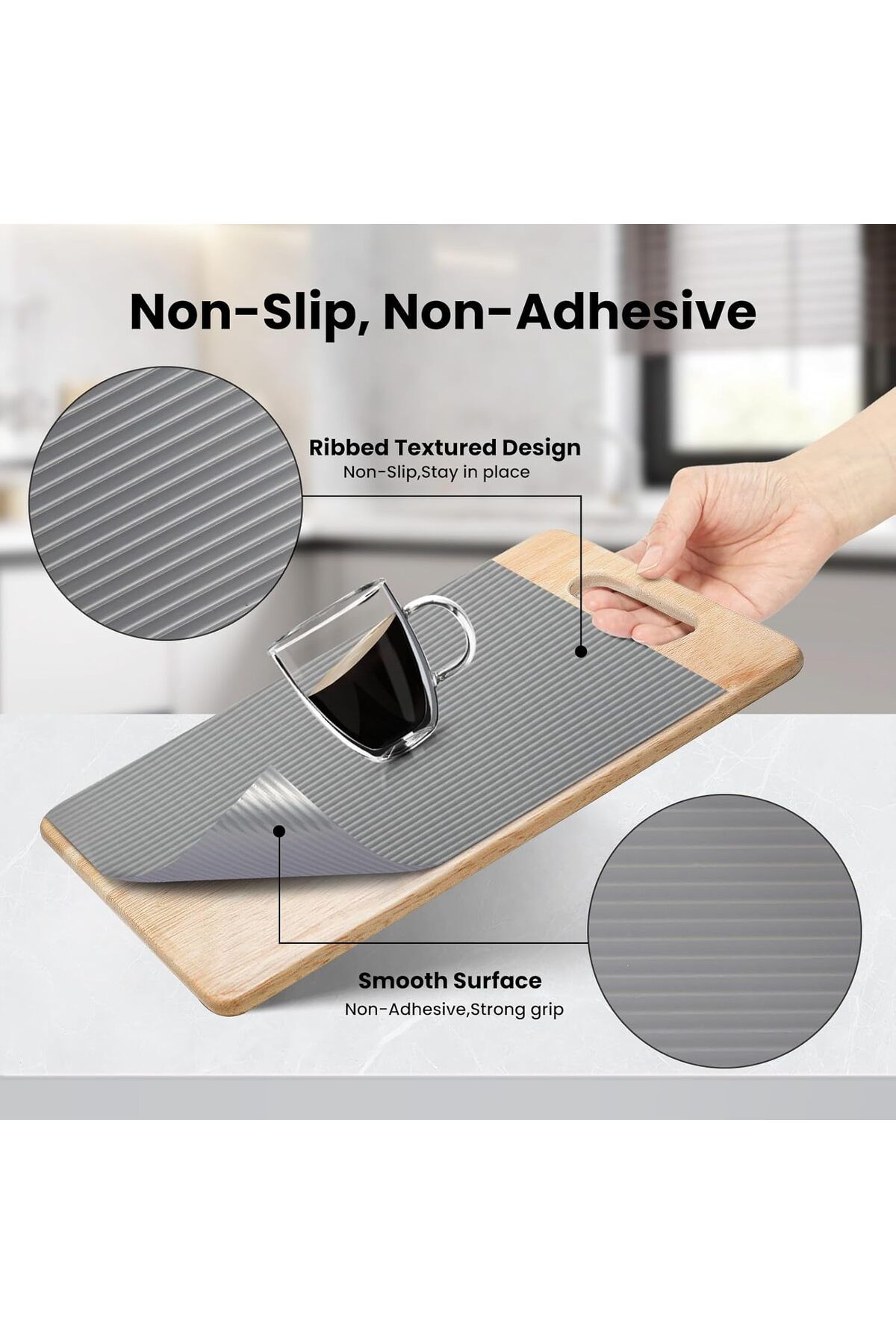 Generic-Shelf Liners Drawer Liners, Washable Oil-Proof Non Slip Shelf Liner, Non Adhesive Drawer Liners Cab 3