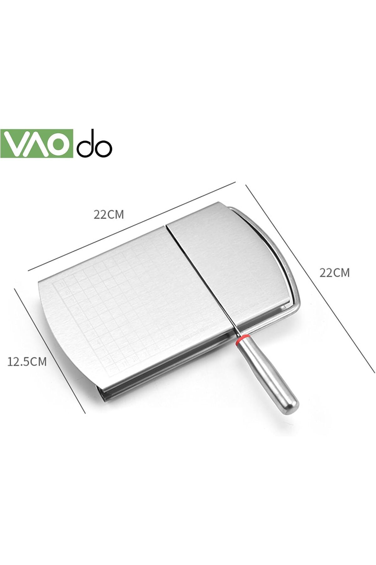Generic-VAODO Cheese Grater, with Precise Scale Marks and 6 Replacement Wires, Stainless Steel Butter Slice 3