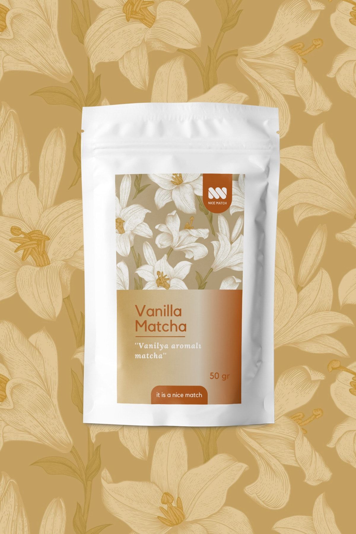 Nice Match Vanilla Matcha - Vanilya Aromalı Matcha 50 gr