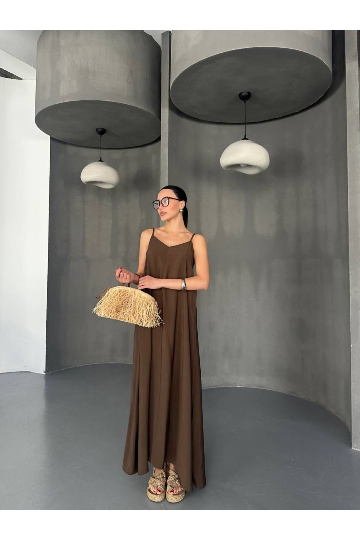 Hotfashion Askılı Salaş Elbise