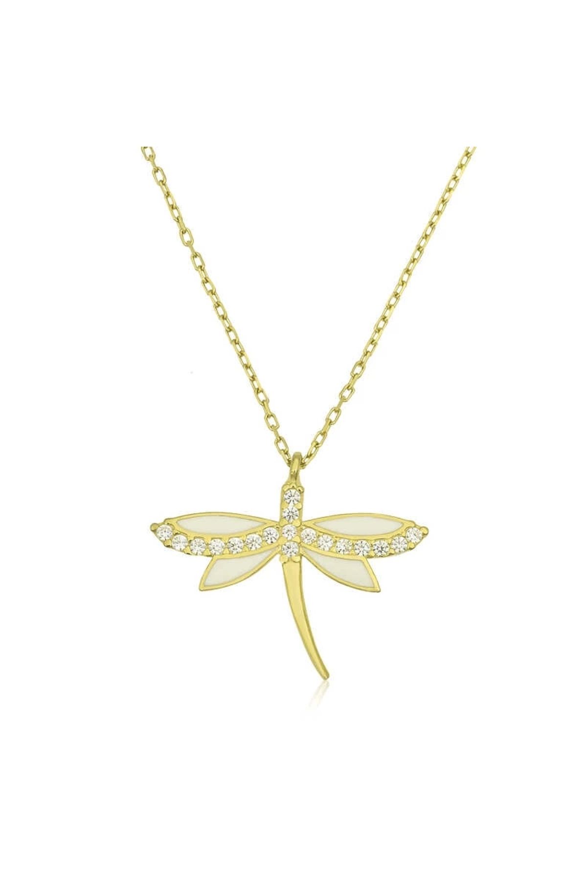 luz&pos Gümüş Gold Yusufçuk Kolye