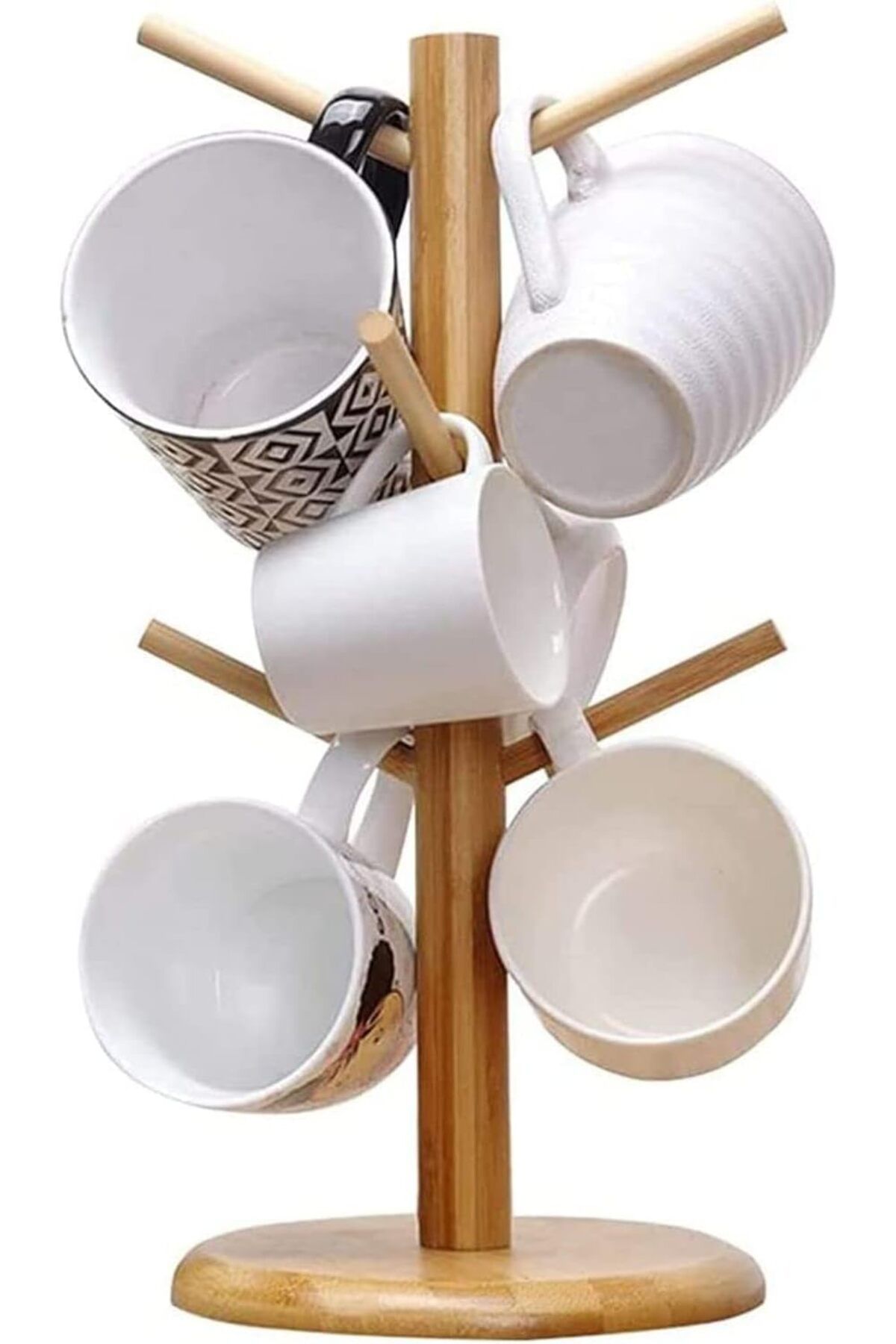 Generic-Orchid Wooden Cup And Mug Holder, Wooden Mug & Cup Holder. 5
