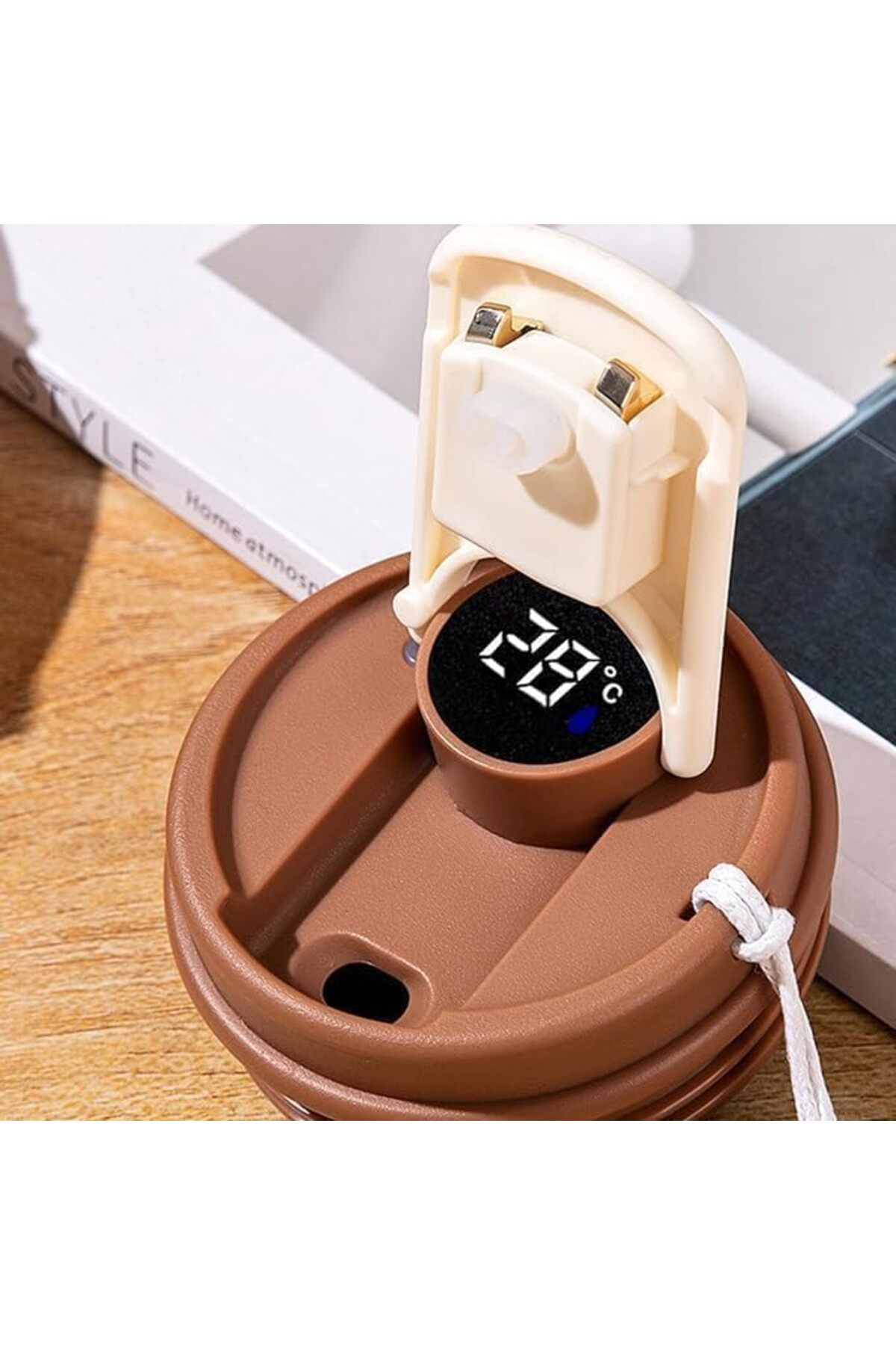 Generic-Insulated Coffee Mug with Temperature Display, Portable Coffee Mug with LED Temperature Display, La 3