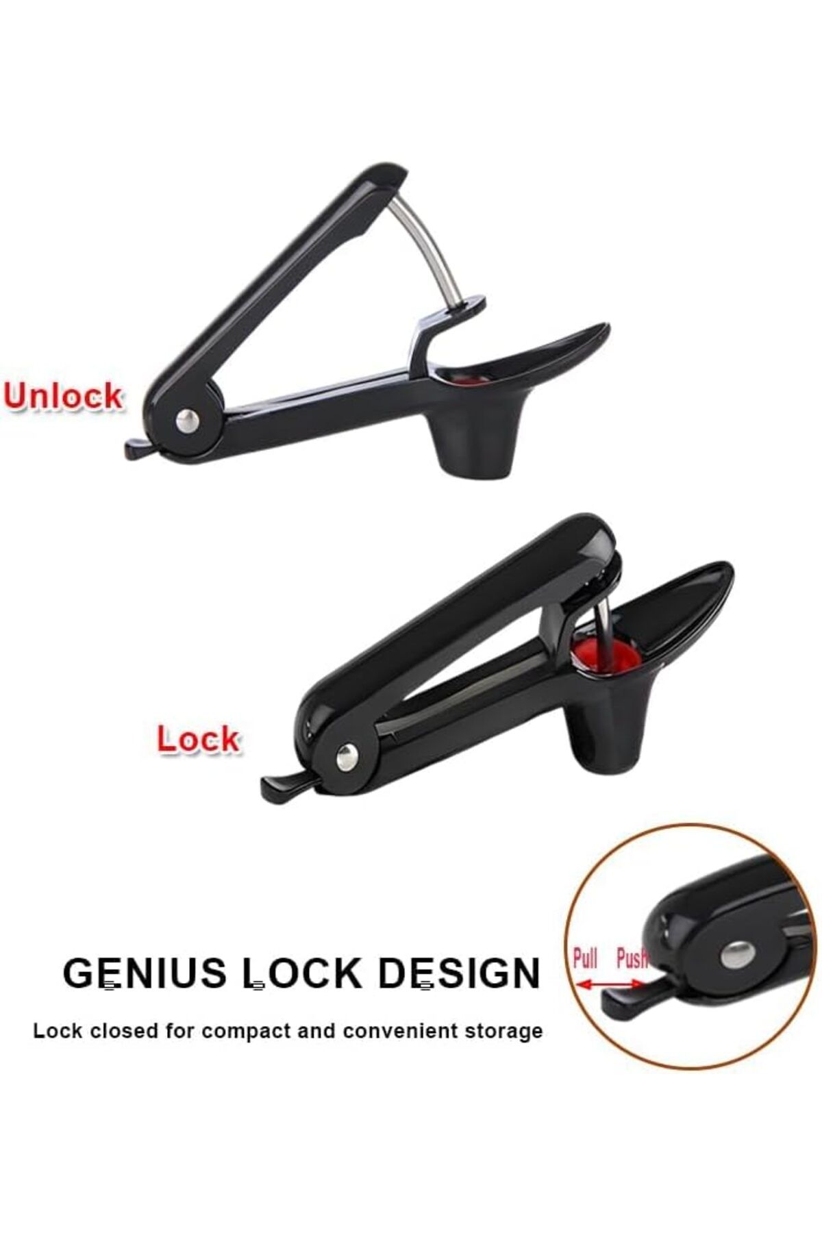 Generic-Cherry Pitter, Hand-held Push Design, with Lock Design, Fruit Pit Remover for Cherry Jam, for Cherr 6