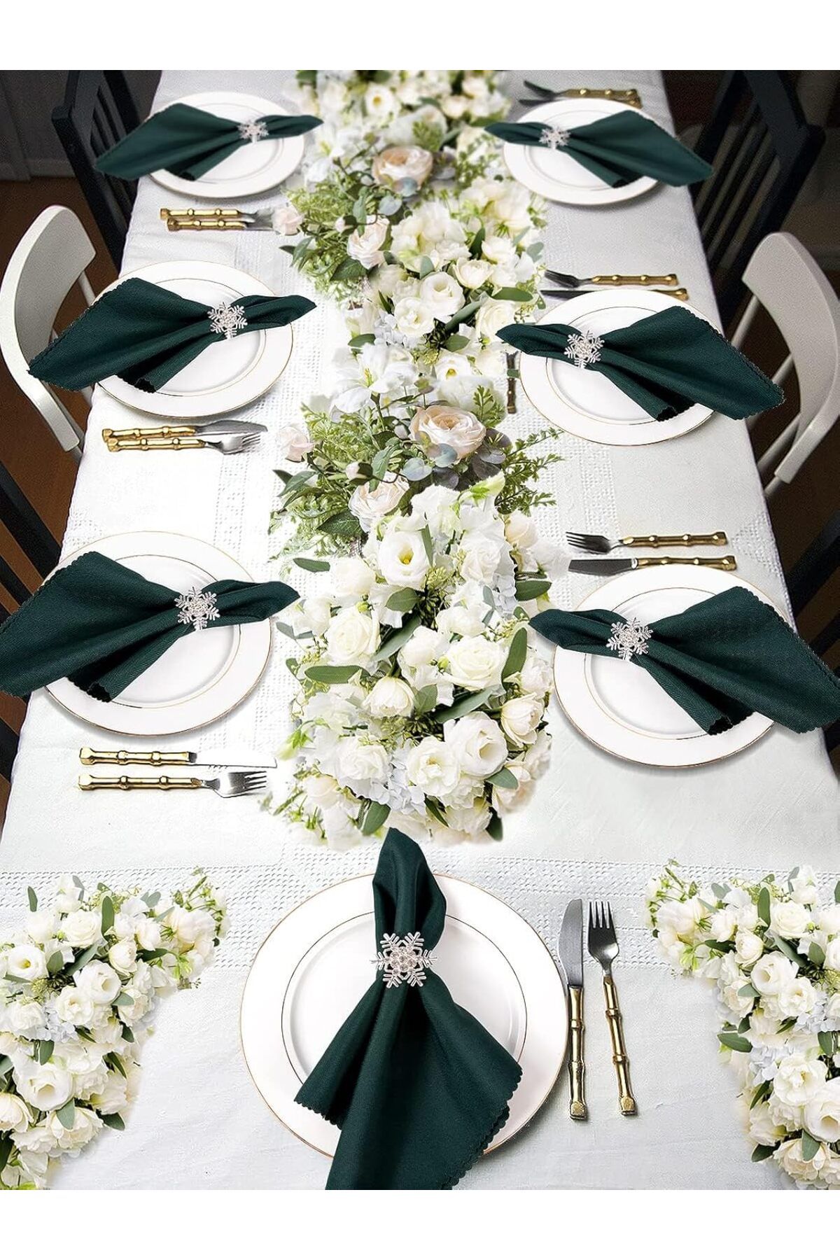 Generic-Excefore 8 Piece Napkin Ring Set for Elegant Table Settings 4