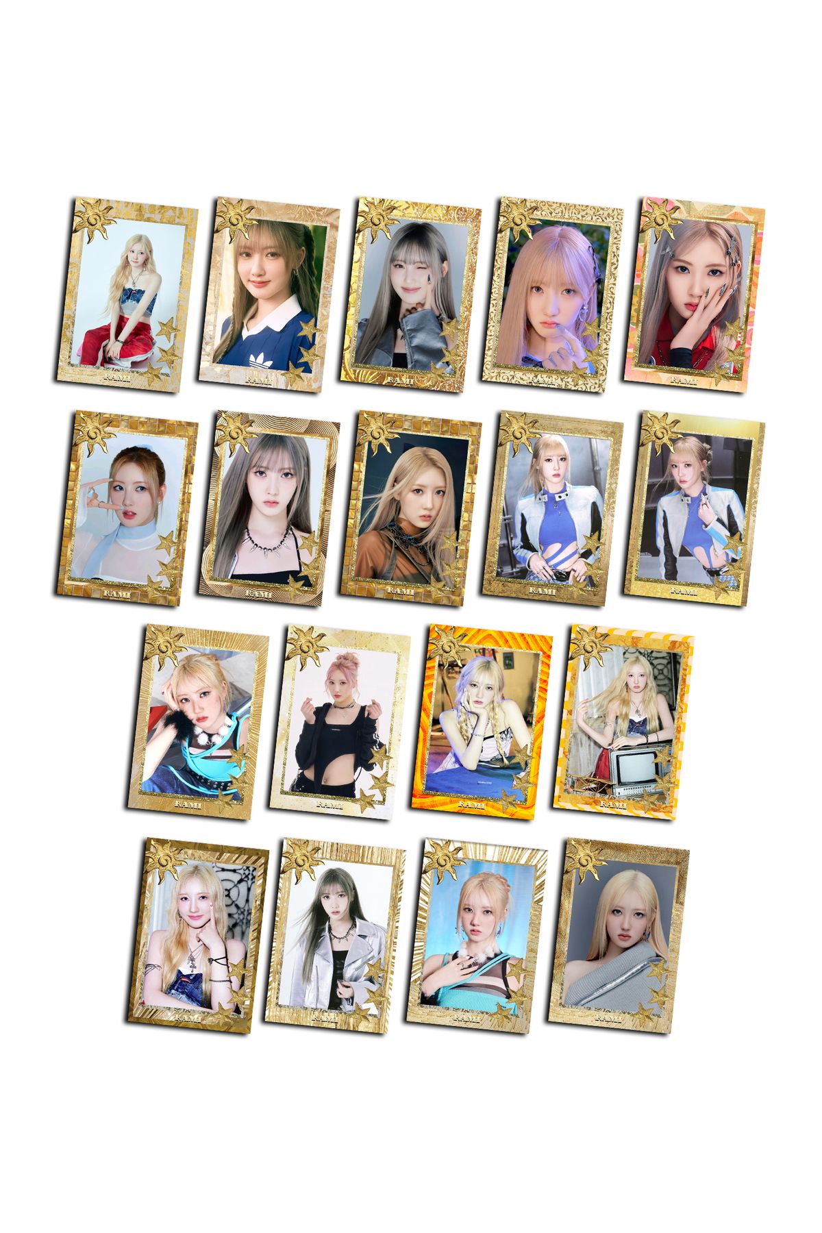 Güneş Kırtasiye BABYMONSTER Rami 18 Adet Fotokart Set 300gr Fotoğraf Kağıdına Basılmıştır