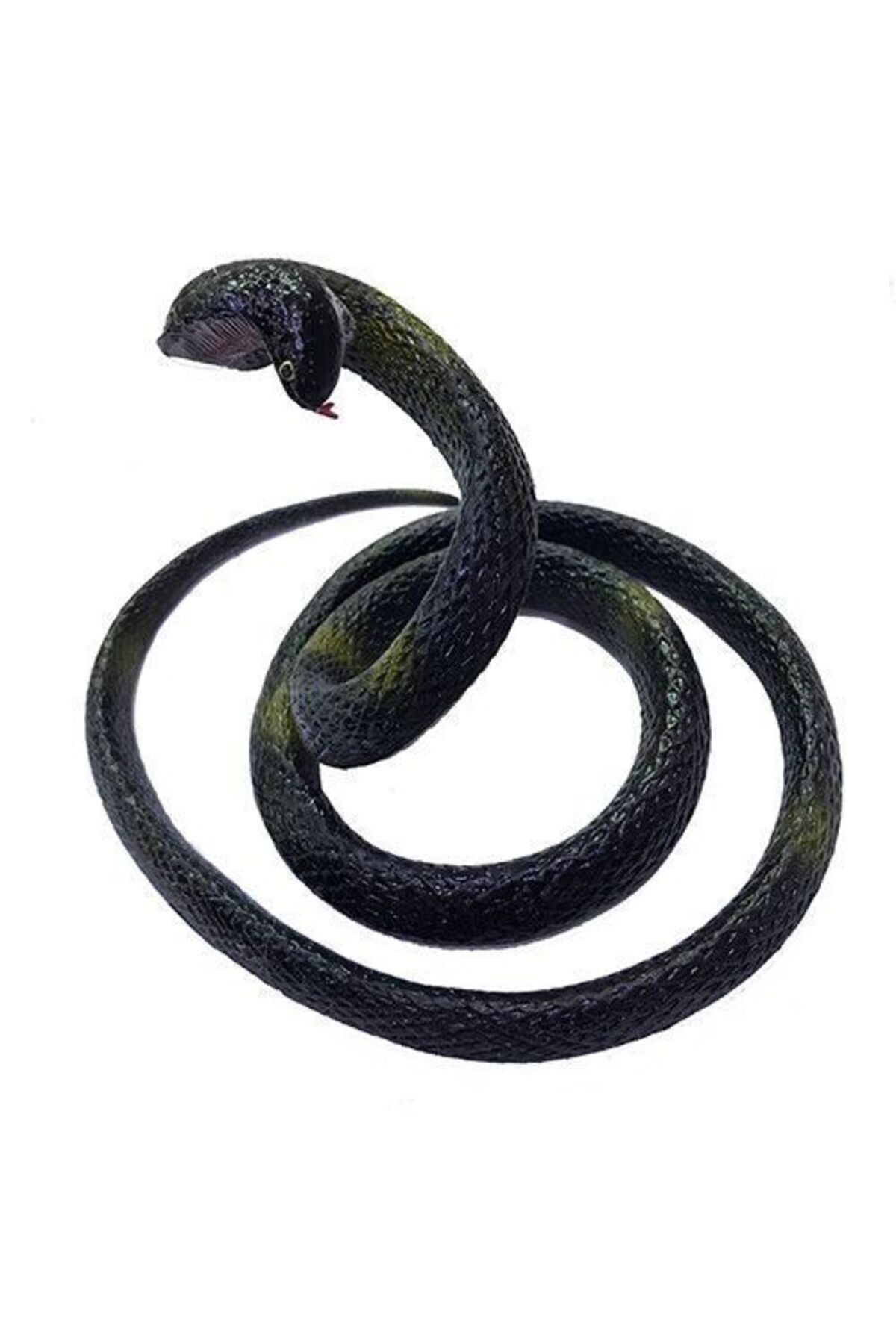 Vemora Siyah Renk Gerçekçi Kobra Model Silikon Yumuşak Yılan 80 cm (5166)