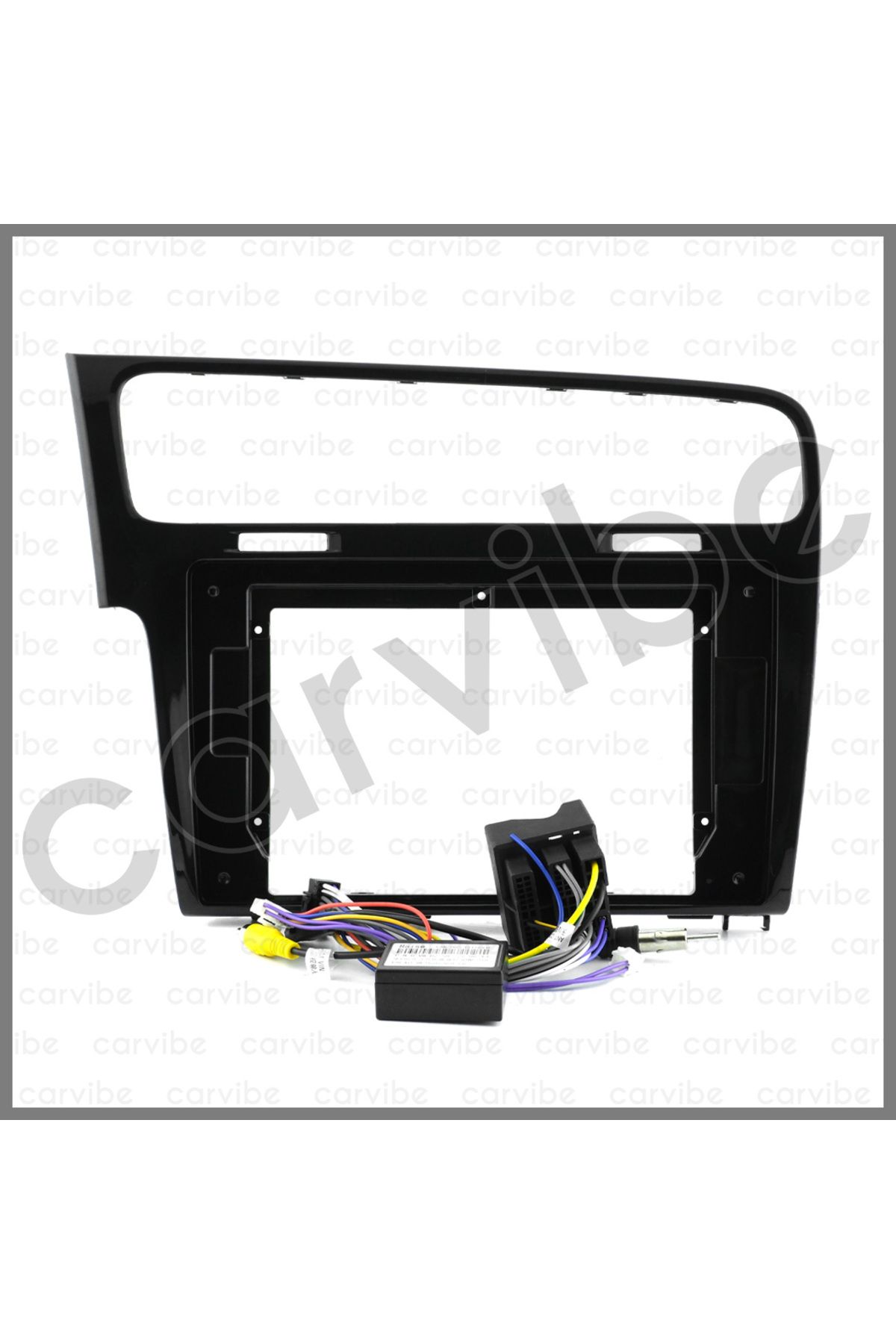 Carvibe VOLKSWAGEN GOLF 7 SİYAH ANDROID TEYP ÇERÇEVE (10 INCH) - SOKET