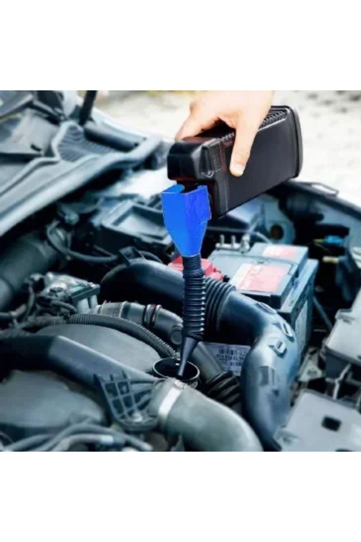 swilex Plastik Araç Motosiklet Motor Yağ Hunisi Sıvı Aktarım Mazot Benzin Yağ Hunisi