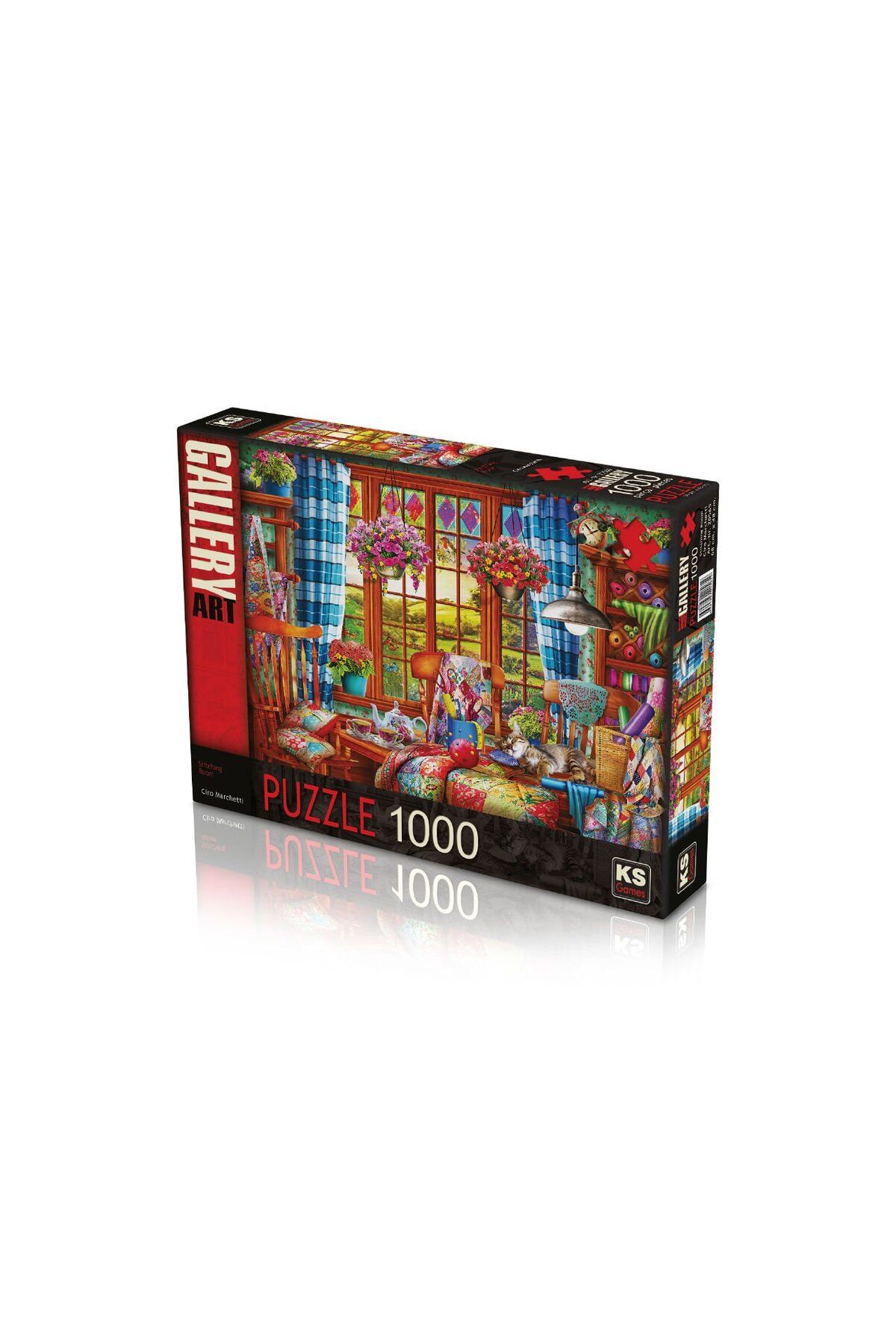 swilex Puzzle 1000 Parça Stitching Room Dikiş Odası