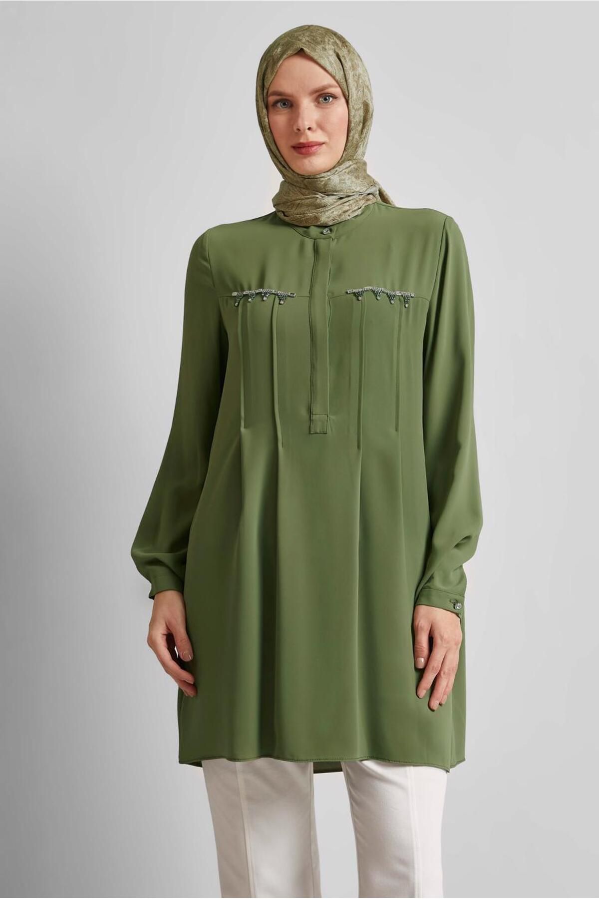 Alvina BONCUK DETAYLI TUNİK 45494