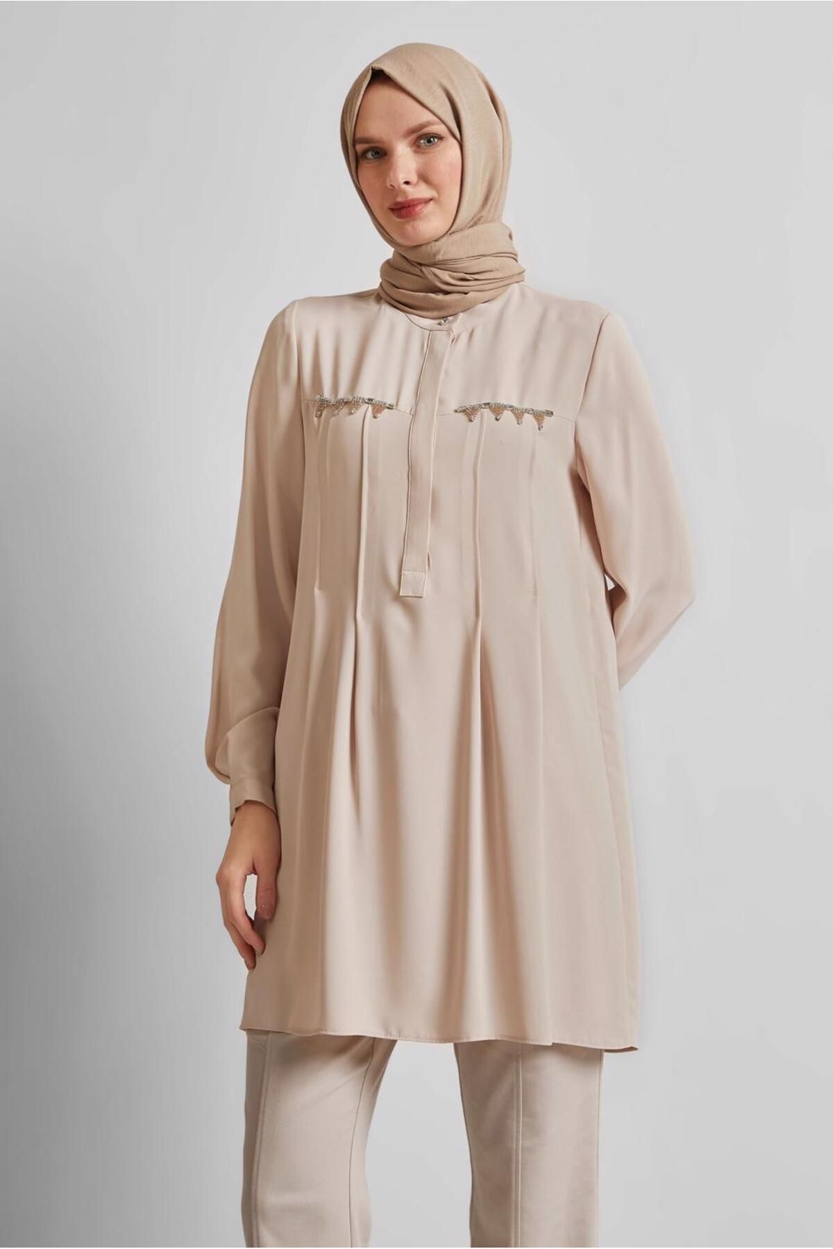 Alvina BONCUK DETAYLI TUNİK 45494