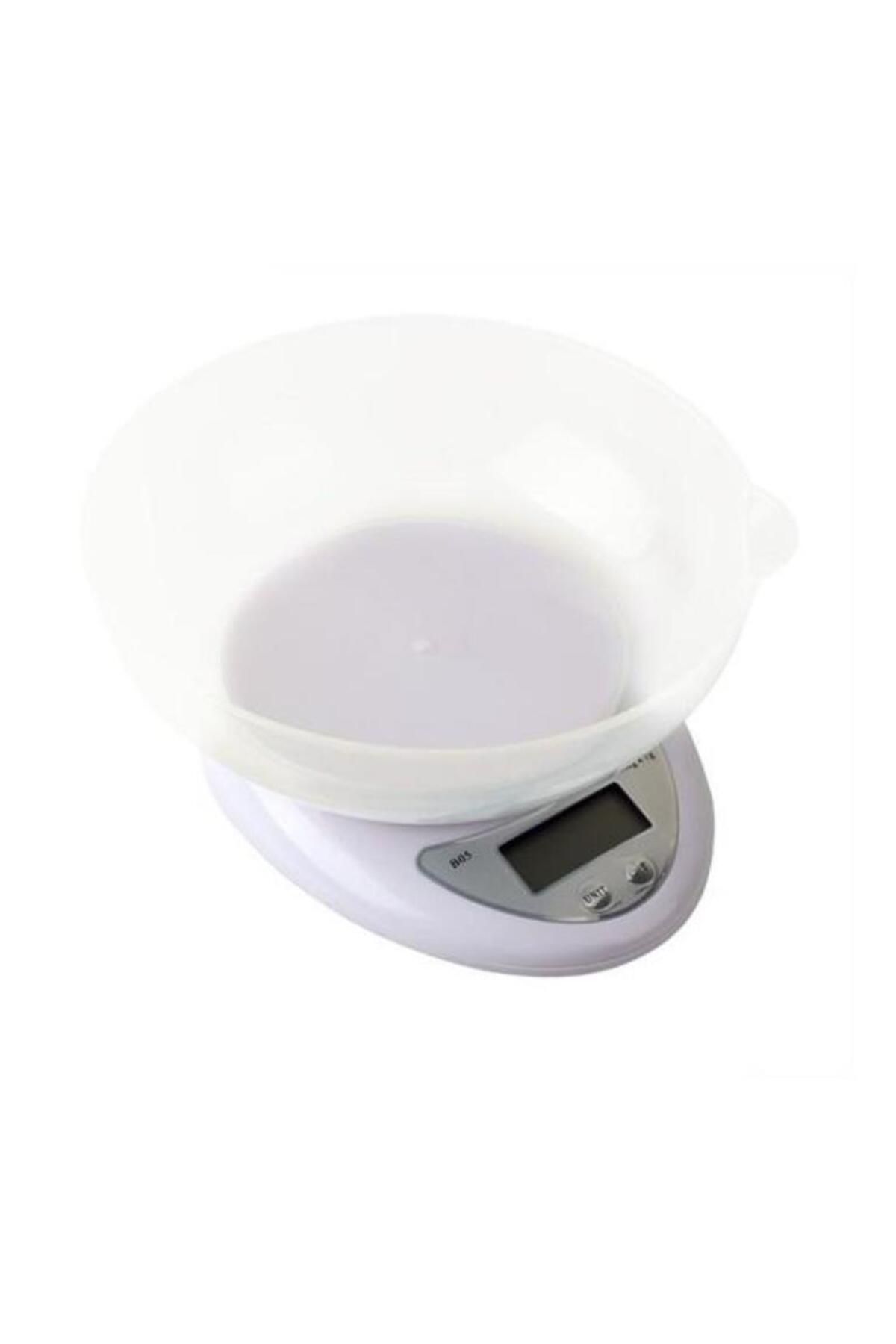 swilex Hazneli d Ekran Hassas Ölçüm Sensörlü 5 Kg Kapasite Dijital Mutfak Terazisi Tartısı