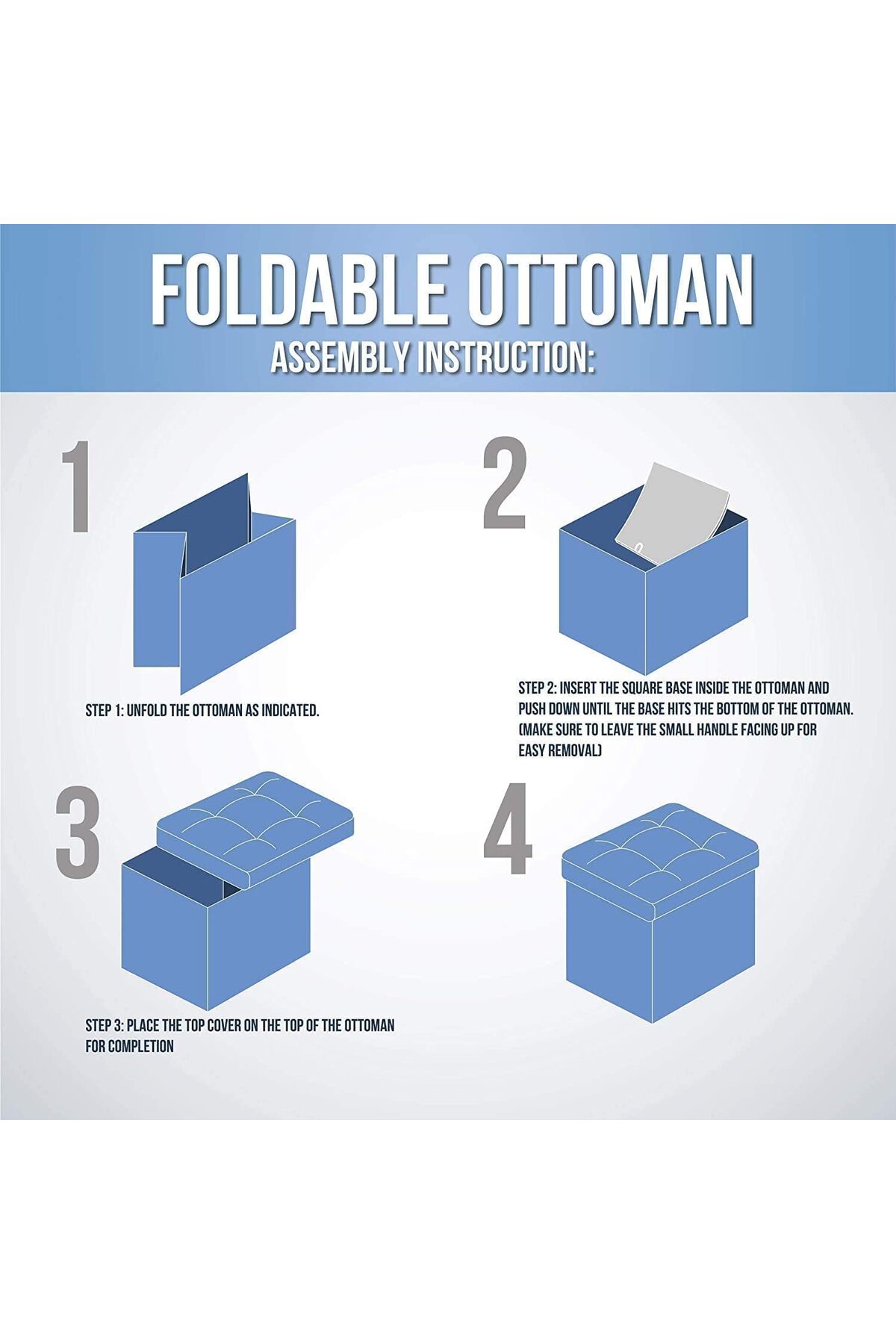 مقعد عثماني للتخزين من SKY-TOUCH، مكعب عثماني للتخ...