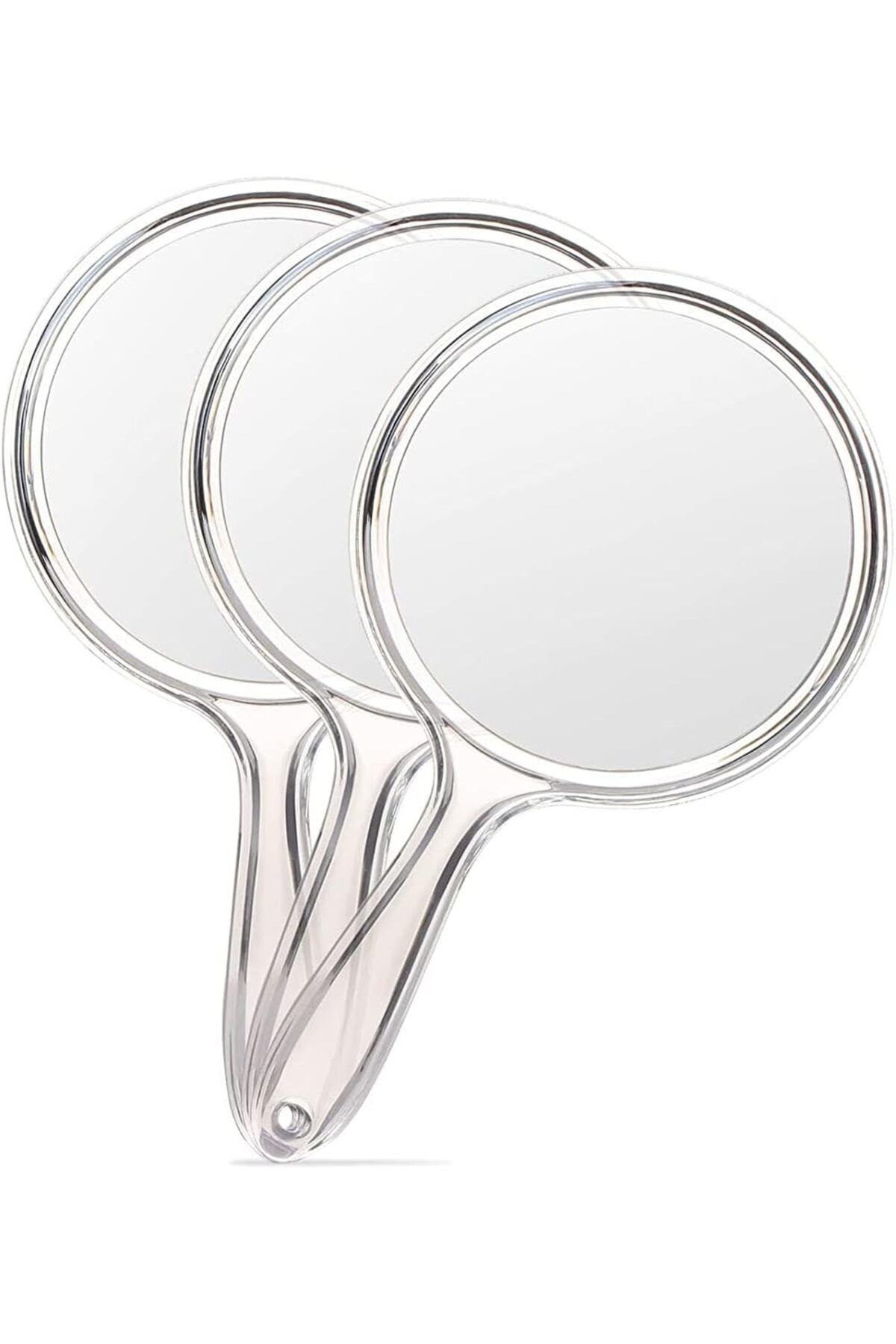 Generic-KASTWAVE Set of 3 Double-Sided Handheld Mirrors with 1X/3X Magnification and Comfortable Handle - f 1