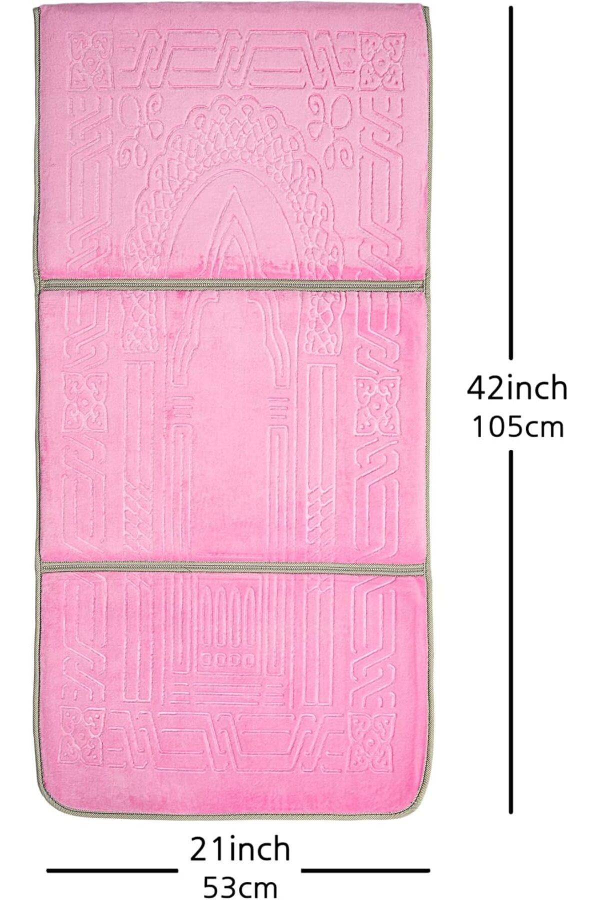 سجادة صلاة مع دعم للظهر/كرسي أرضي قابل للطي للتأمل وجيب للحمل