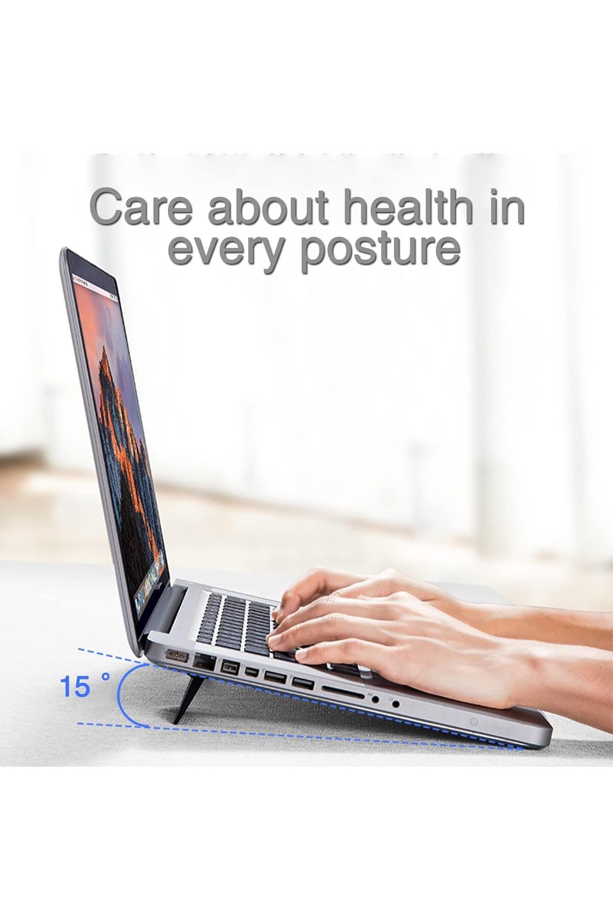 Generic-NALACAL Mini Foldable Computer Keyboard Stand Riser, Self-Adhesive Portable Invisible Keyboard Rise 2