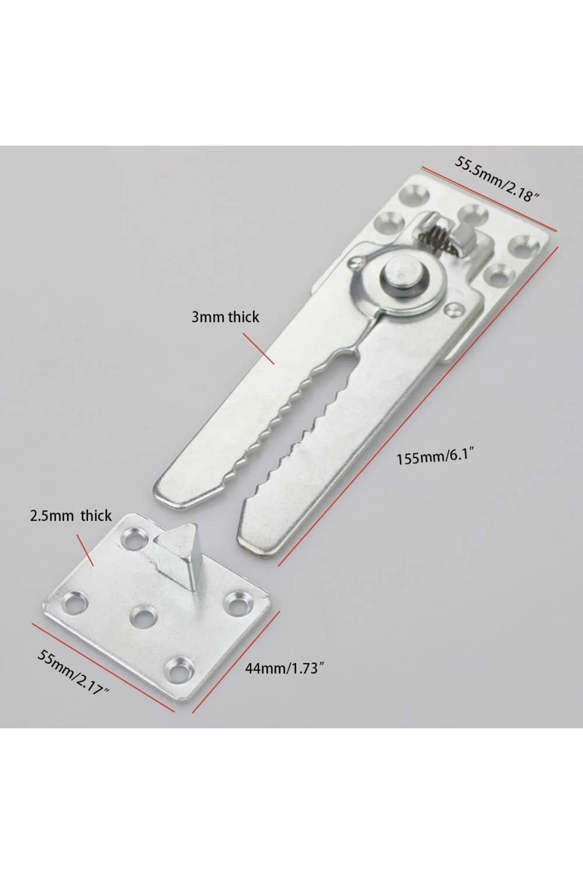 Generic-XICEN 4 Pack Sofa Snap Sectional Couch Connector with Screws, Sofa Connector Bracket with Hardware 2