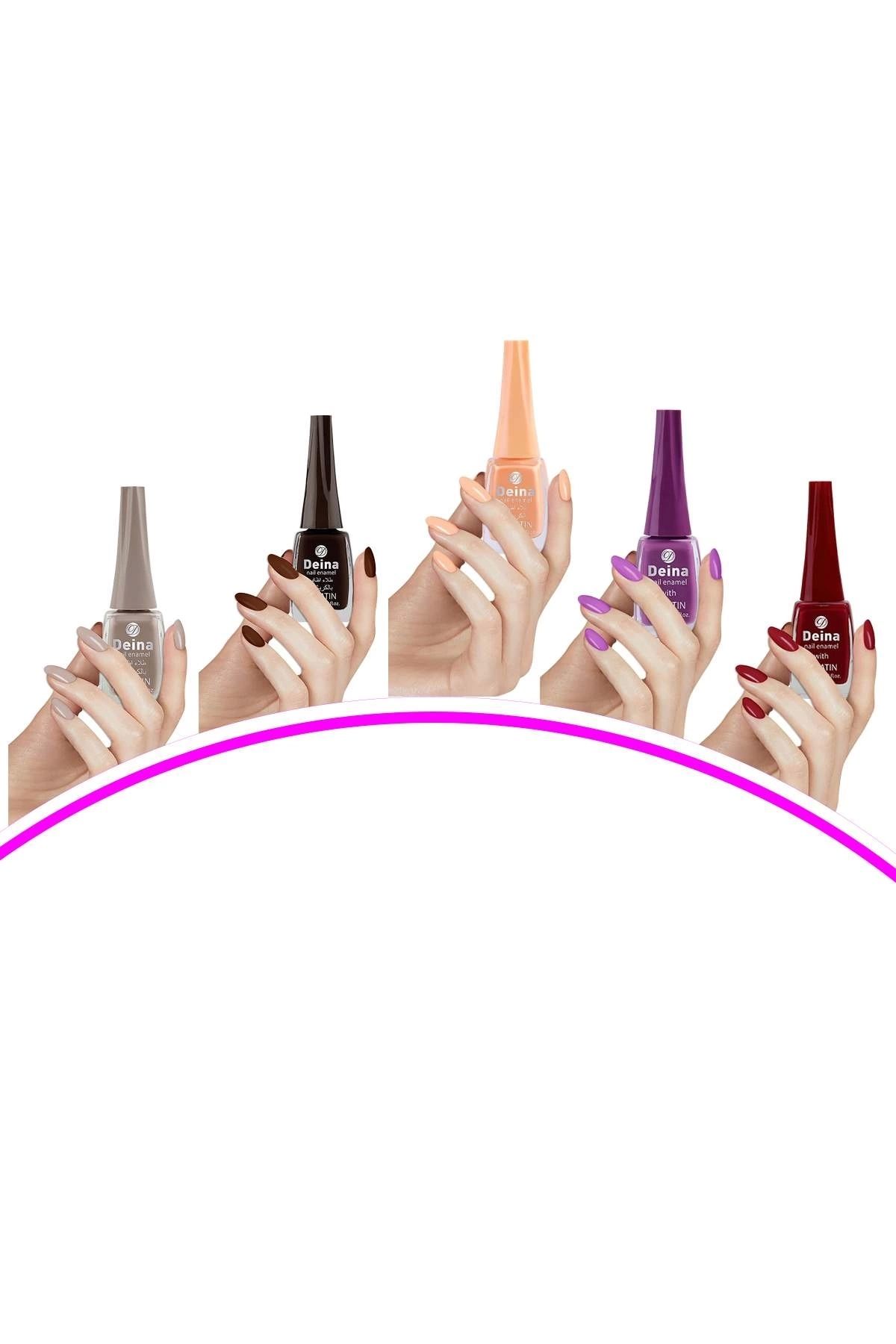 PRATİKOBA 5 Adet Keratinli Besleyici Oje 14 ml SET4
