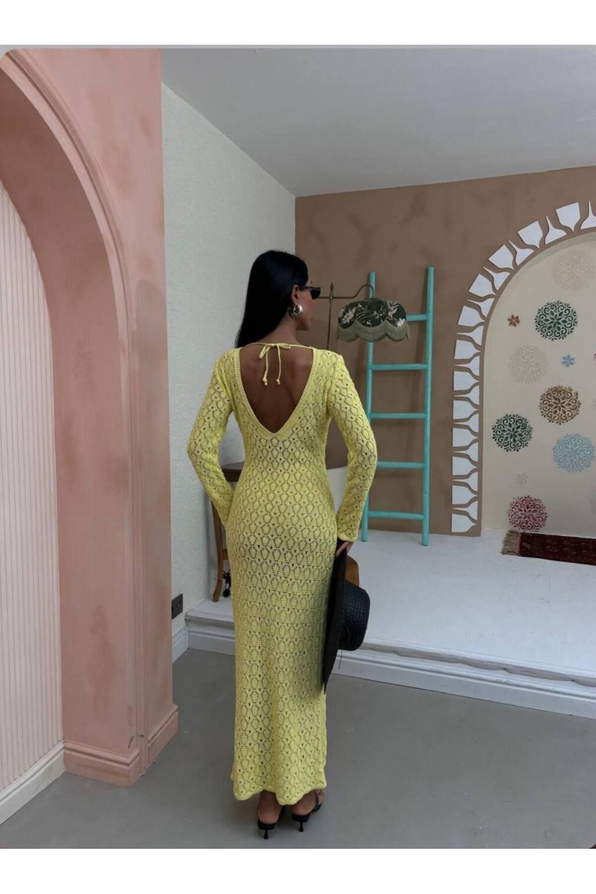 Abalı Yeni sezon triko,yazlık, yumuşak, plaj elbise Alhawi, Jubusa model.