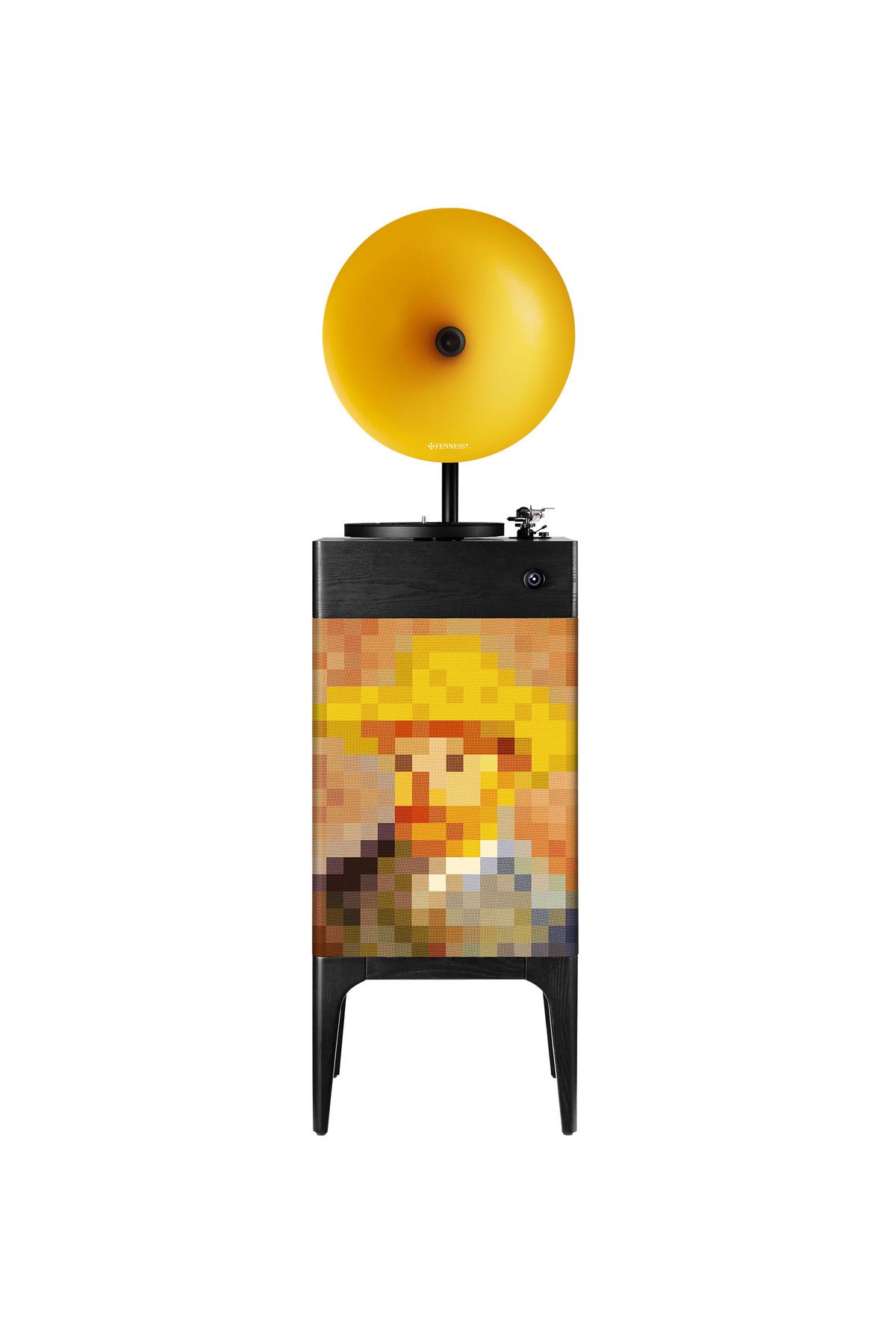 Fennessy i5 Bluetooth Hoparlörlü 110W Hi-Fi Retro Pikap Plakçalar Turntable, Van Gogh