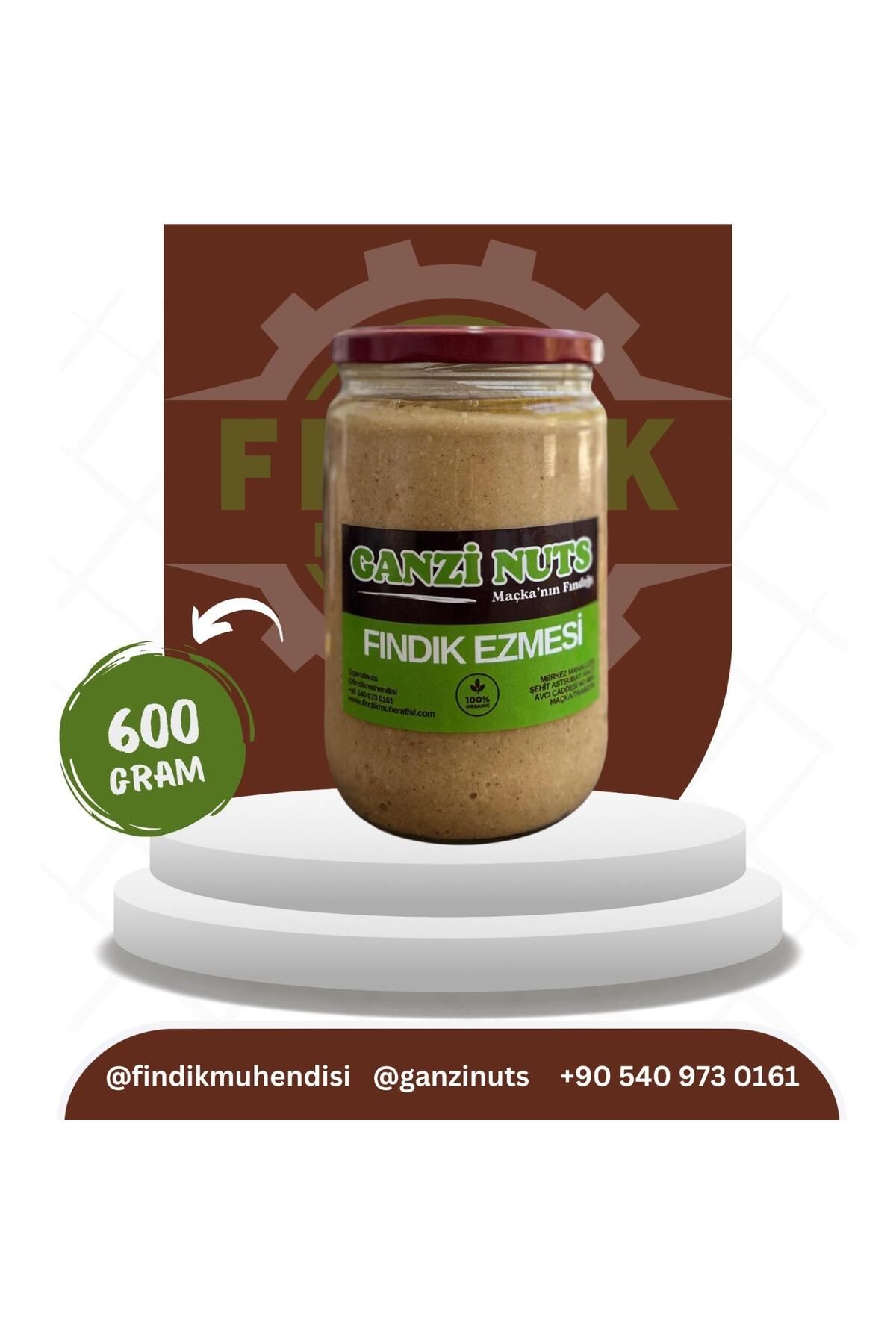 GanziNuts 600 GRAM FINDIK EZMESİ