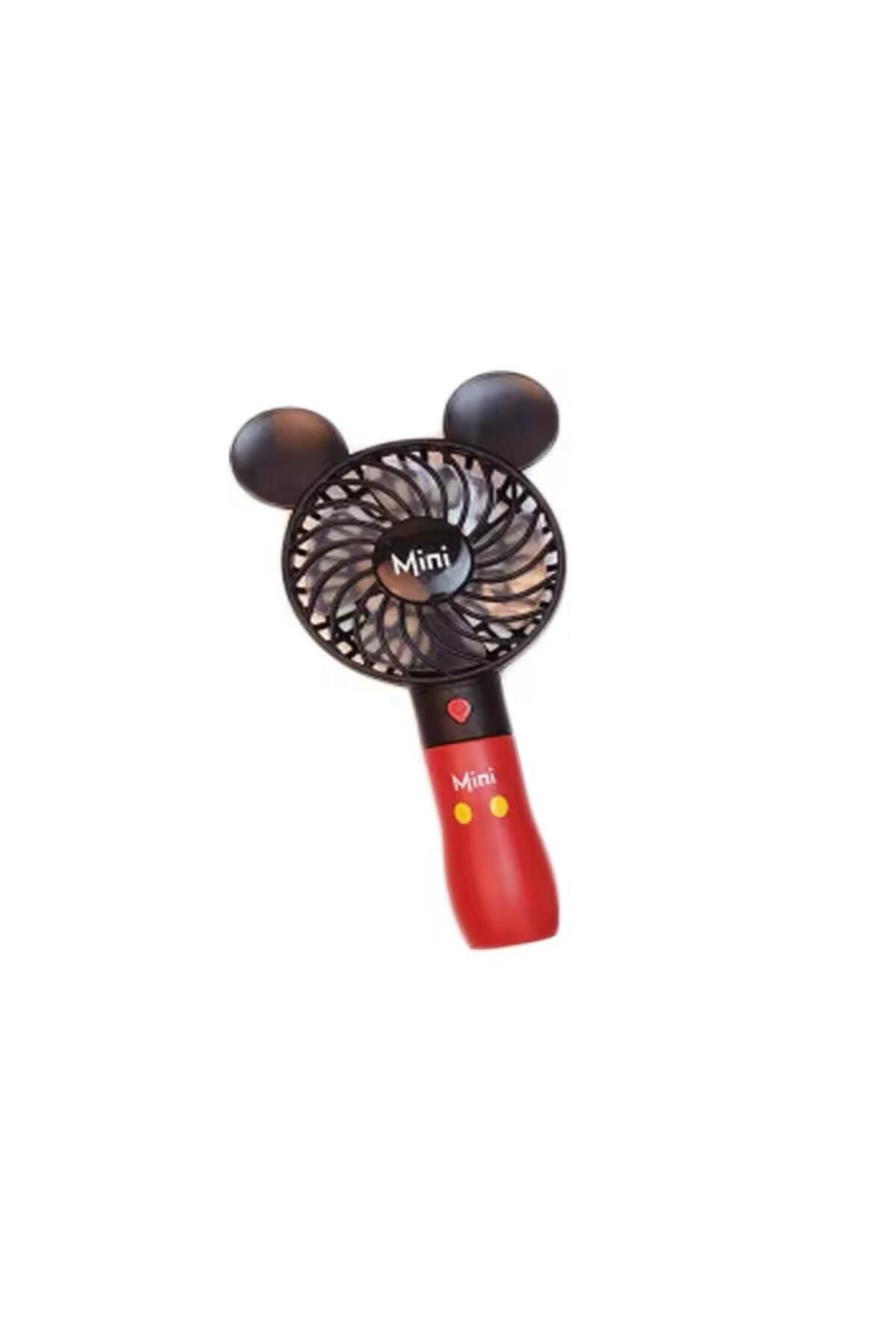 est-co Şarjlı Masa Ve El Fanı Vantilatör Mikie Mouse