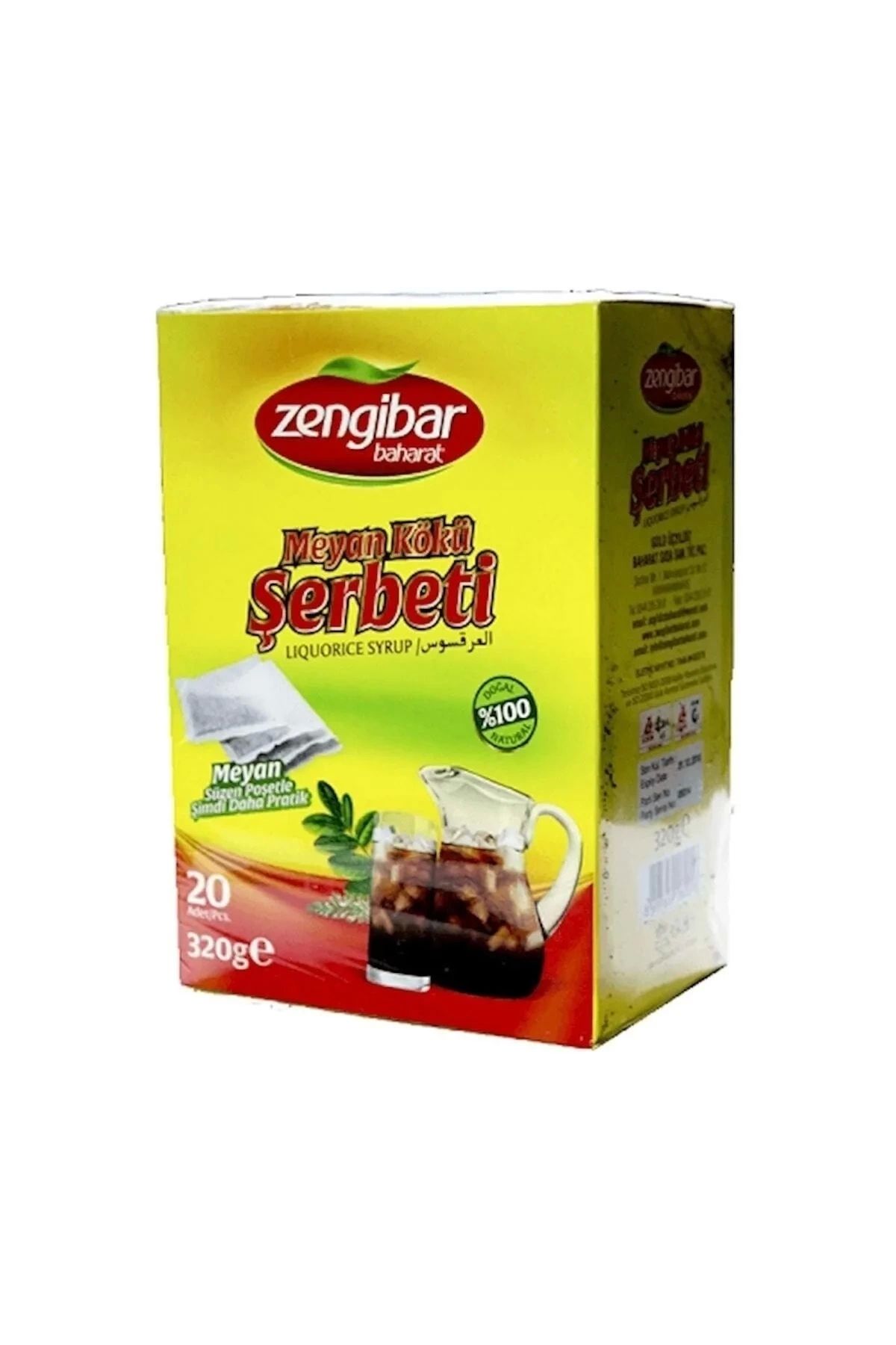 Genel Markalar Zengibar Meyan Kökü Şerbeti 320gr