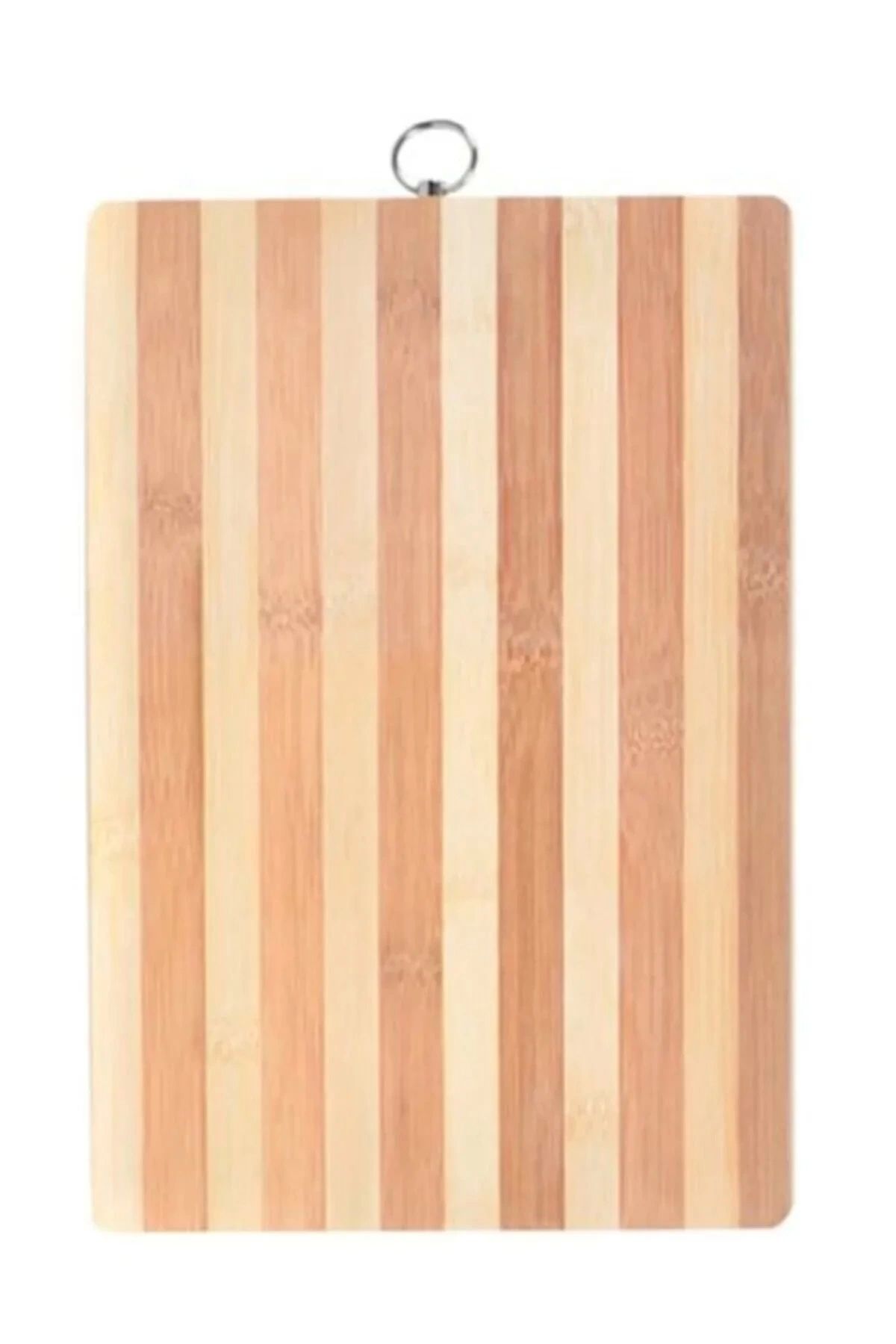 PRATİKOBA Bambu Kesim Panosu Kesme Tahtası 36x26 Cm