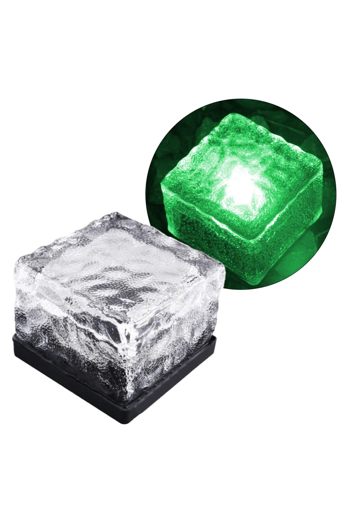 swilex PM-21648 SOLAR LEDLİ YEŞİL TUĞLA GÖRÜNÜMLÜ BAHÇE DEKORASYON AYDINLATMA