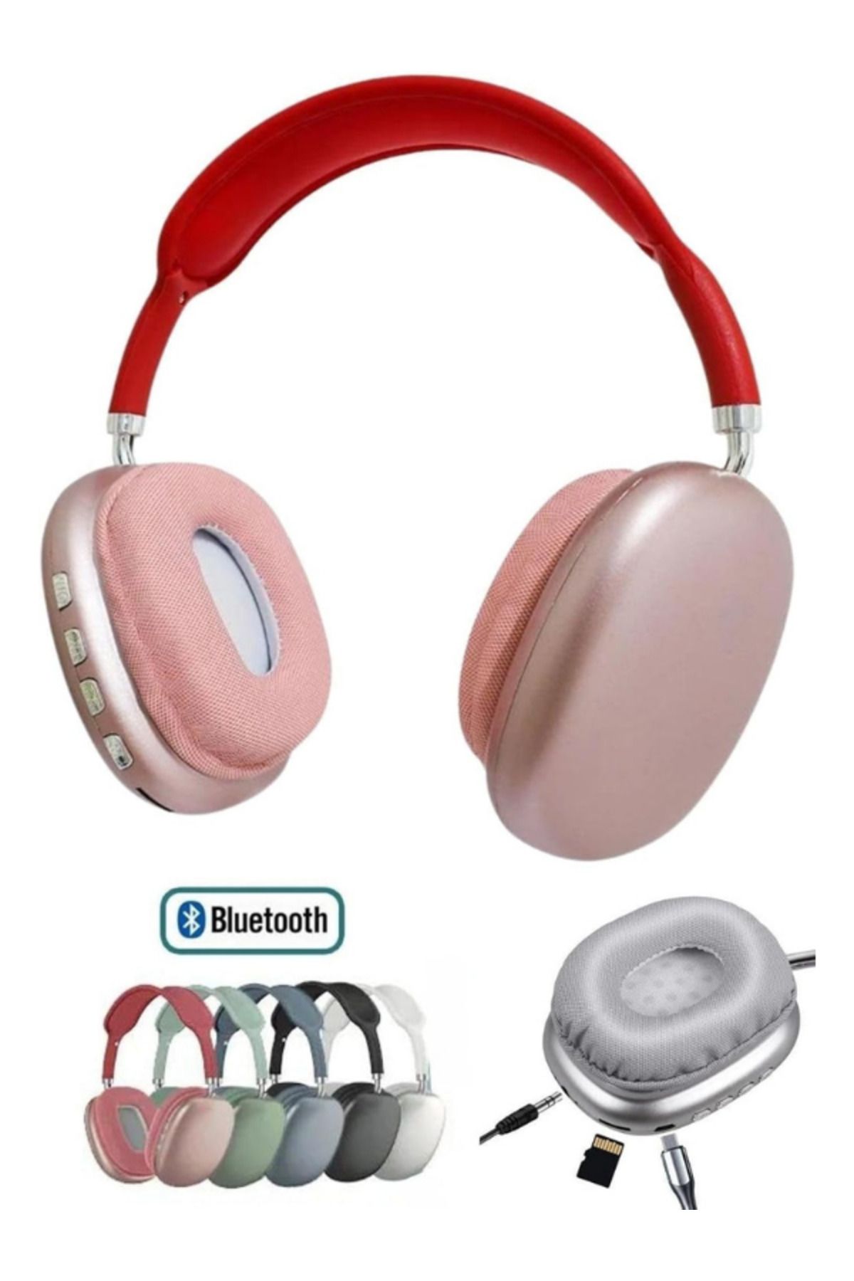 EVAX P9 Bluetooth 5.0 Wireless Kablosuz Mikrofonlu /Aux/Hafıza Kartı/ Kulaküstü Kulaklık