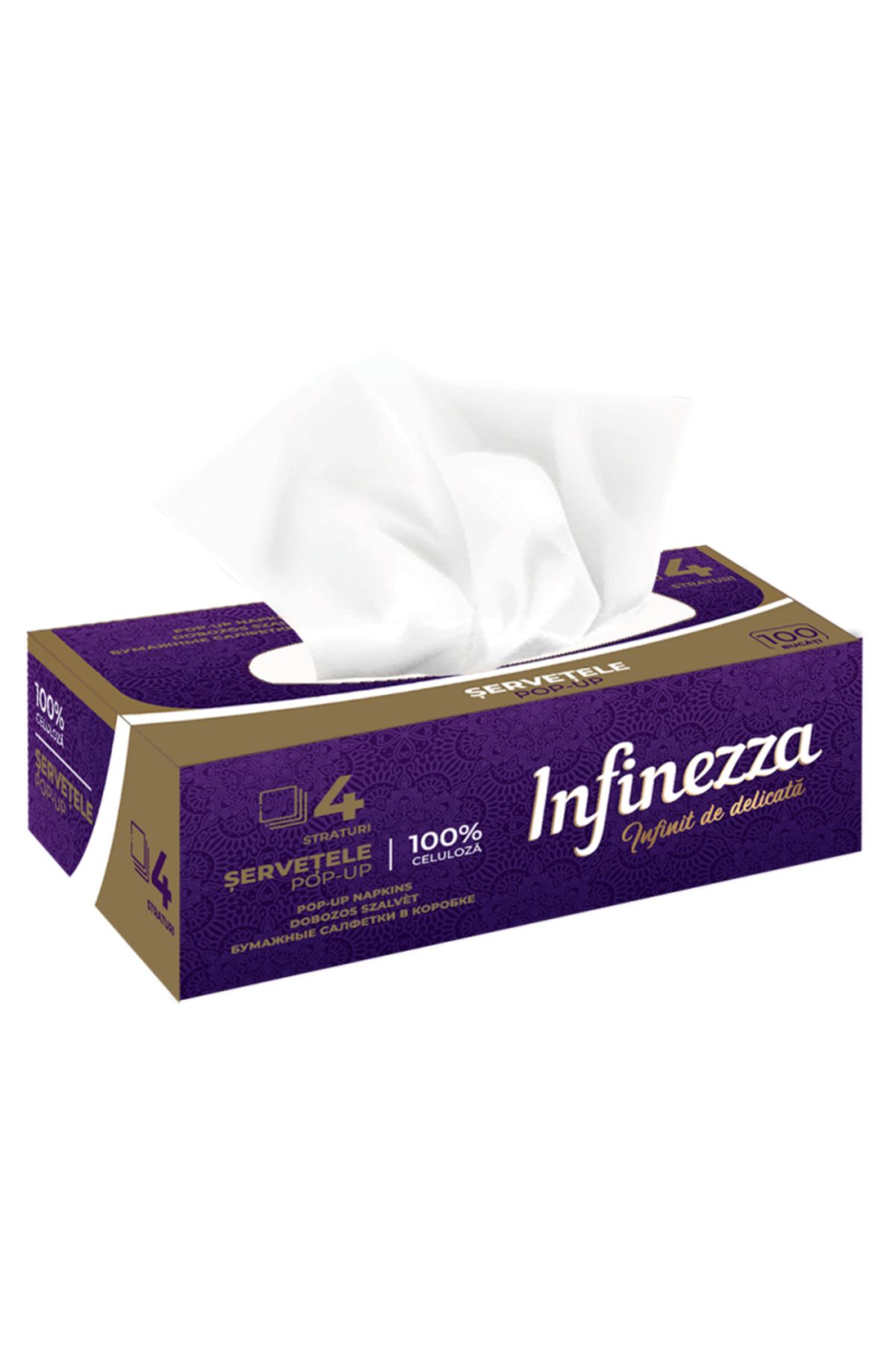 Cesiro Infinezza Servetele Cutie 100/set 4 Str - One Size