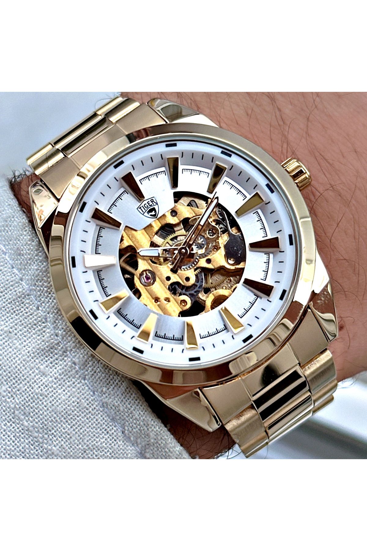 Tiger TİGER ERKEK KOL SAATİ TI-611EO 42MM-46MM GOLD