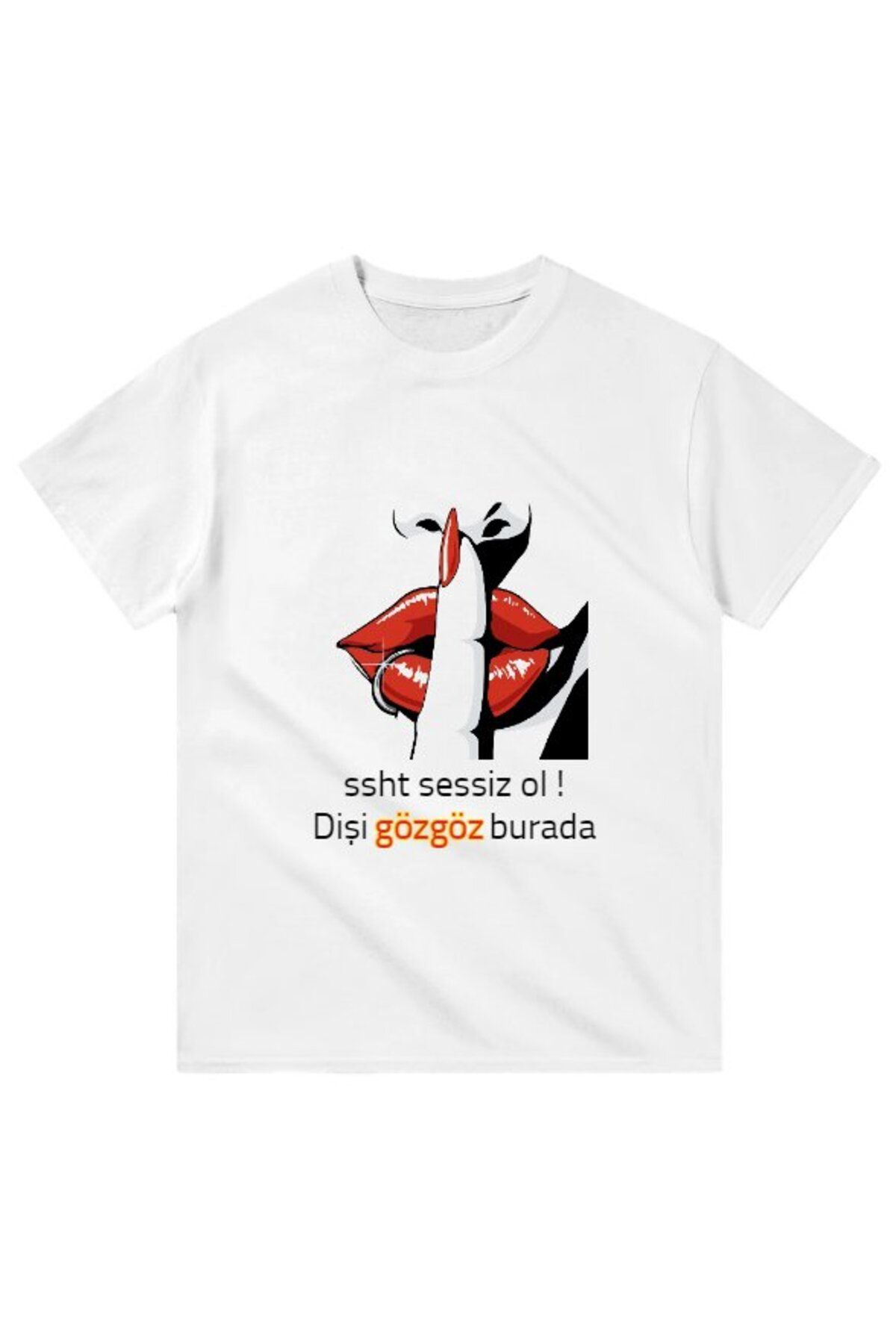 Sister Home Design Dişi GözGöz - Göztepeli Kısa kollu bisiklet yaka t-shirt