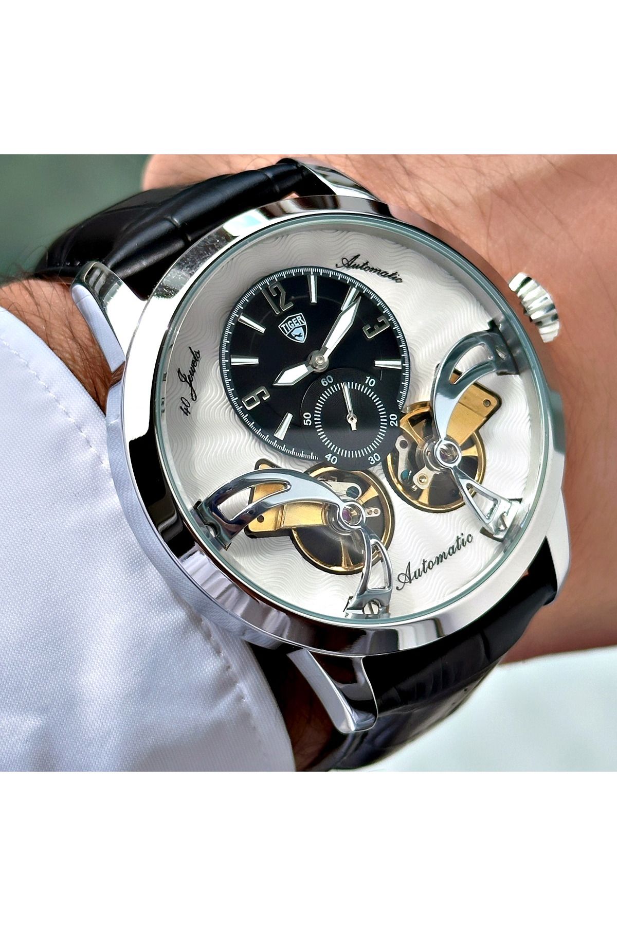 Tiger TİGER ERKEK KOL SAATİ TI-598DO 42MM-46MM Siyah