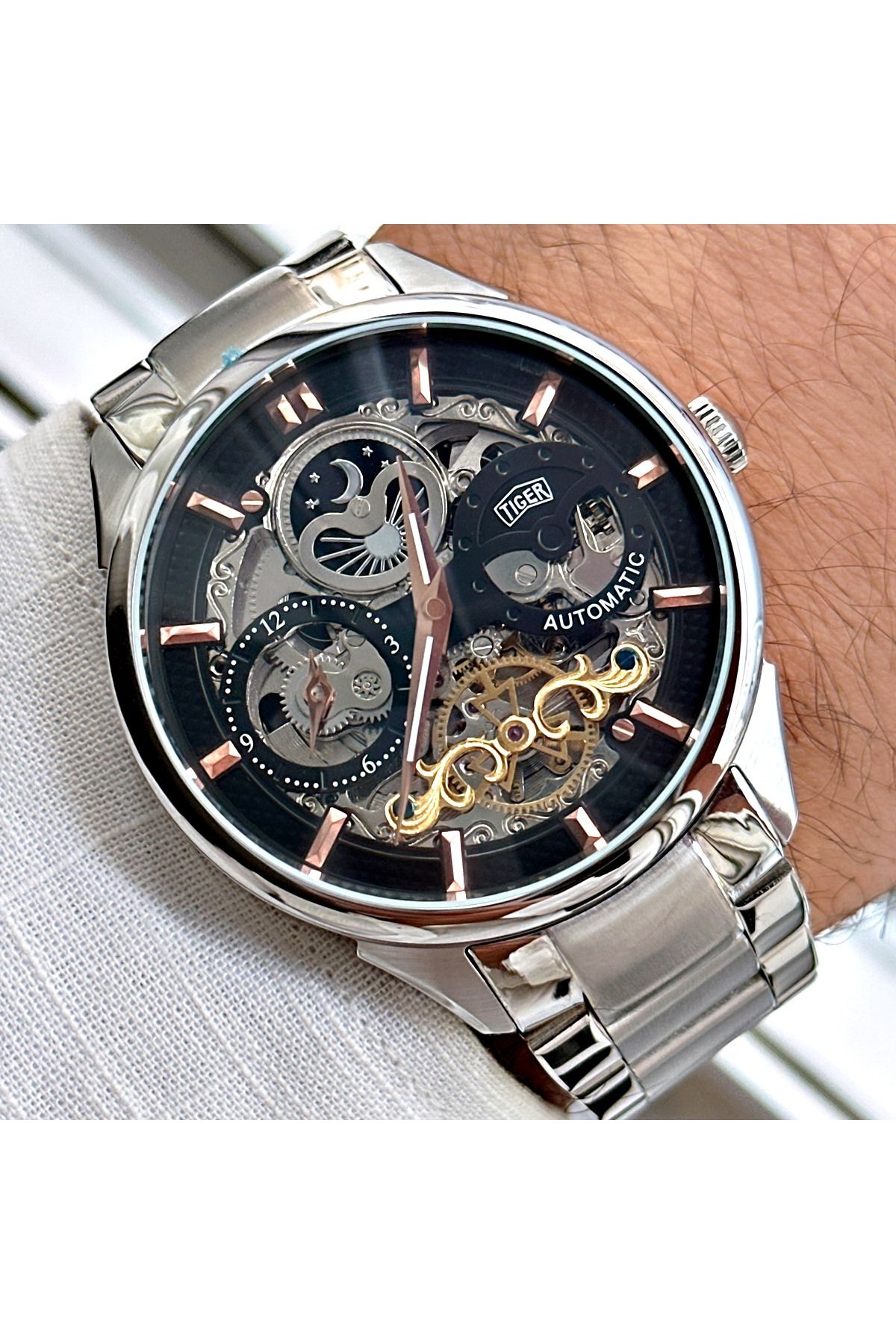 Tiger TİGER ERKEK KOL SAATİ TI-593EO 42MM-46MM Metal
