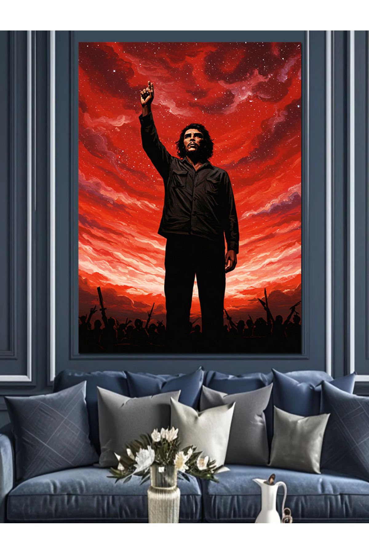 Tablomega Che Guevara Dekoratif Kanvas - Mdf Ahşap Tablo