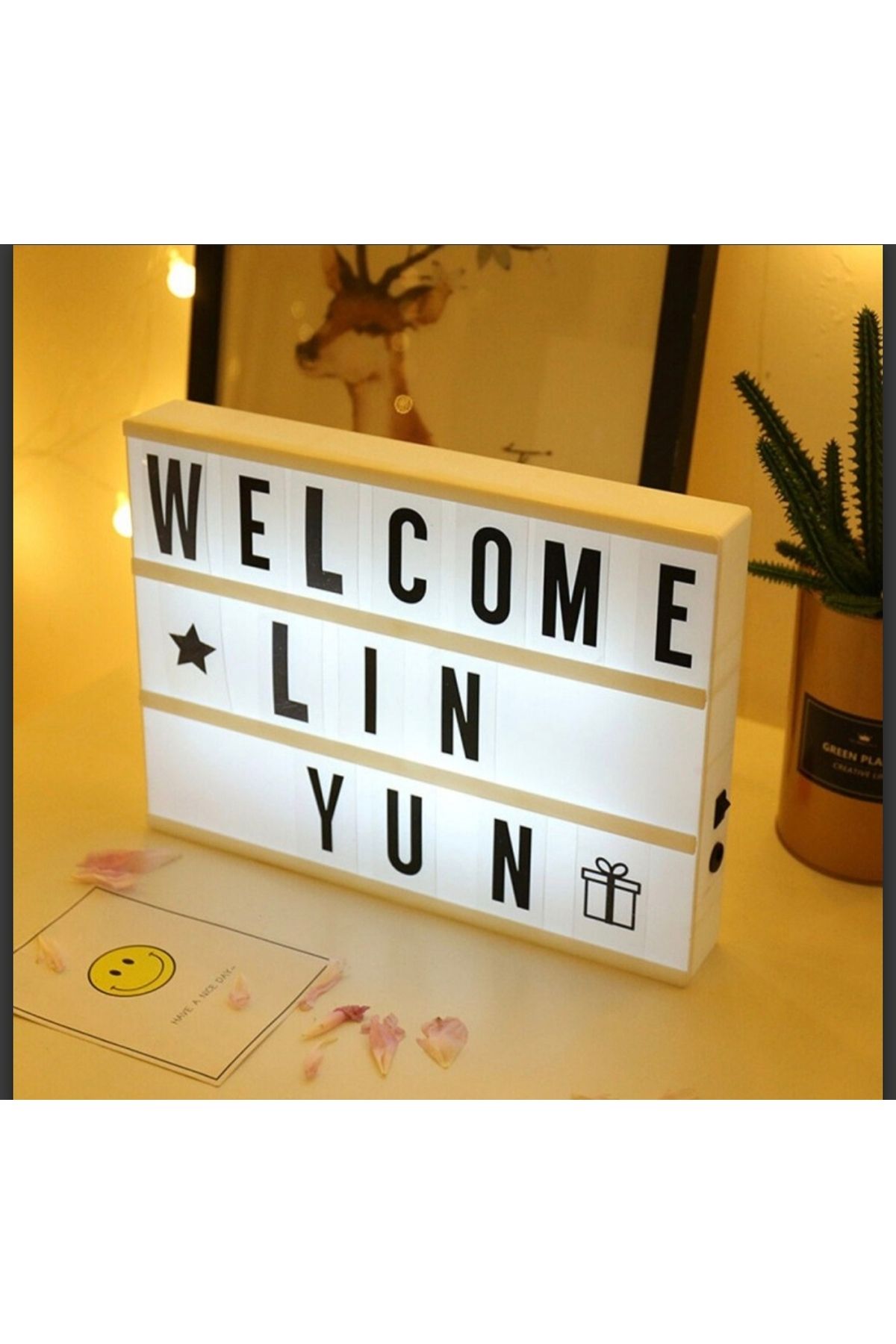 EFEGE HOME A5 Led Işıklı Yazı Panosu Lightbox