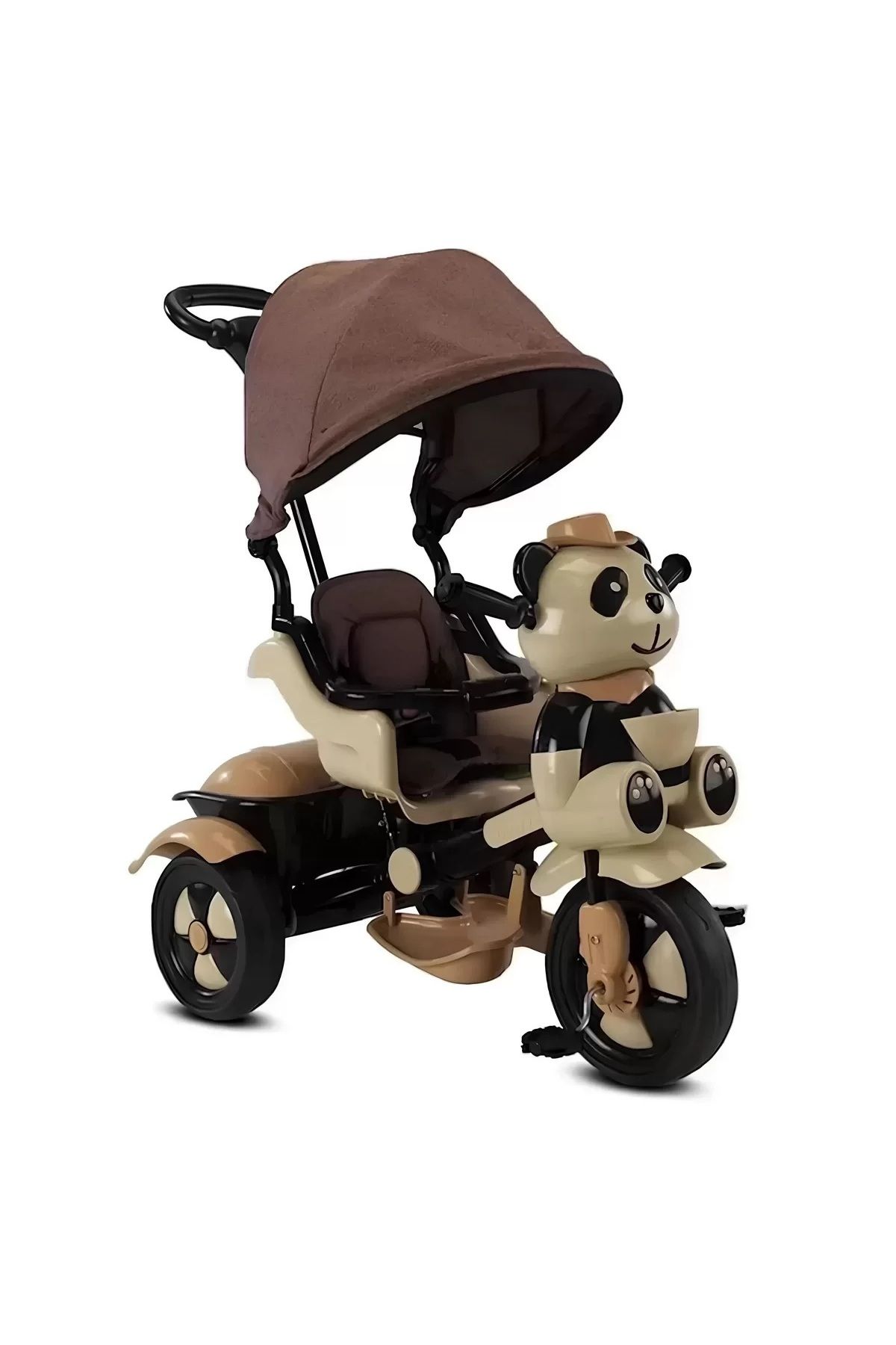 Muhcu Home Ebeveyn Tutmalı Eğitici Gölgelikli Panda Bisiklet