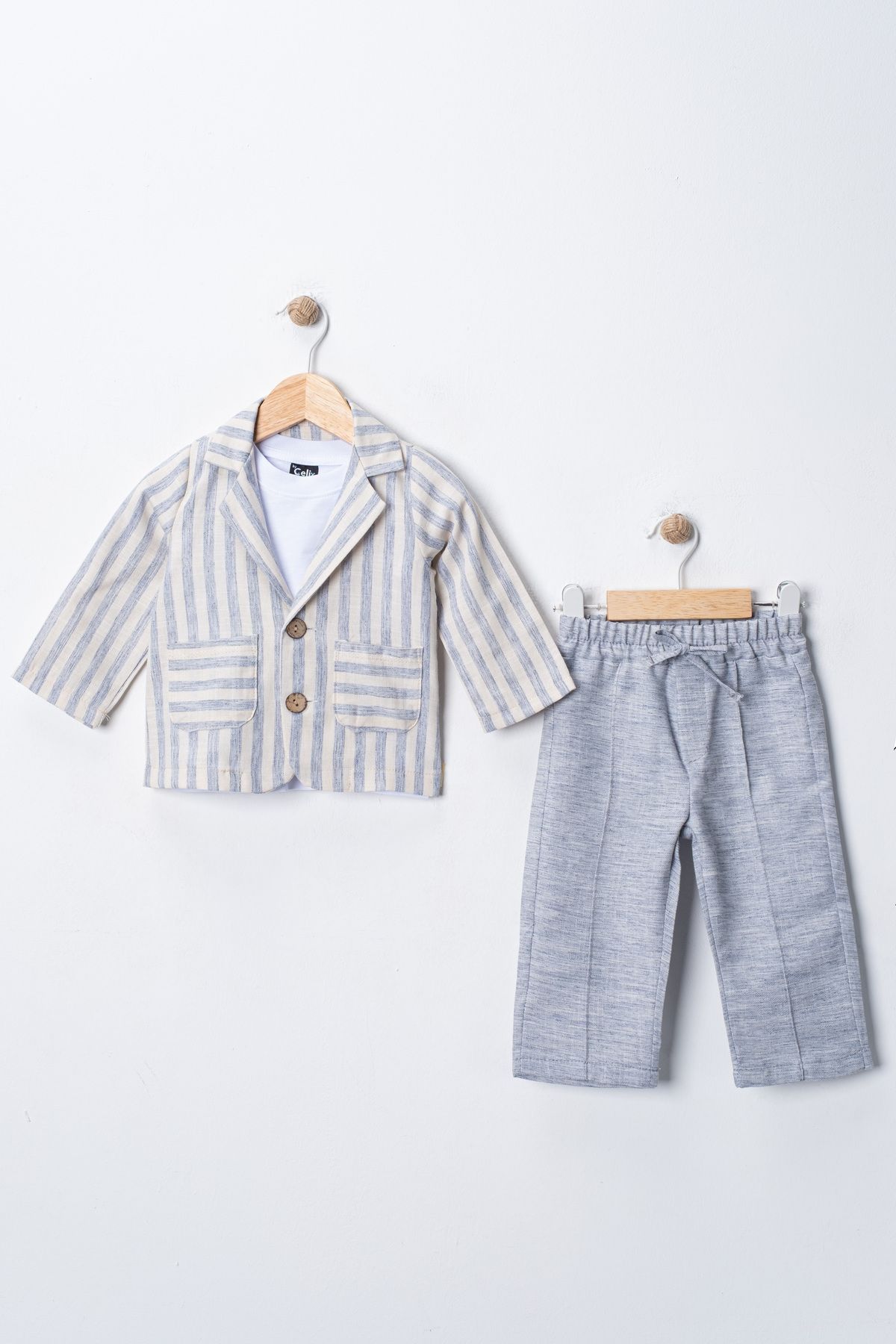 tinytrends Erkek Bebek Colored Spor Takım Elbise