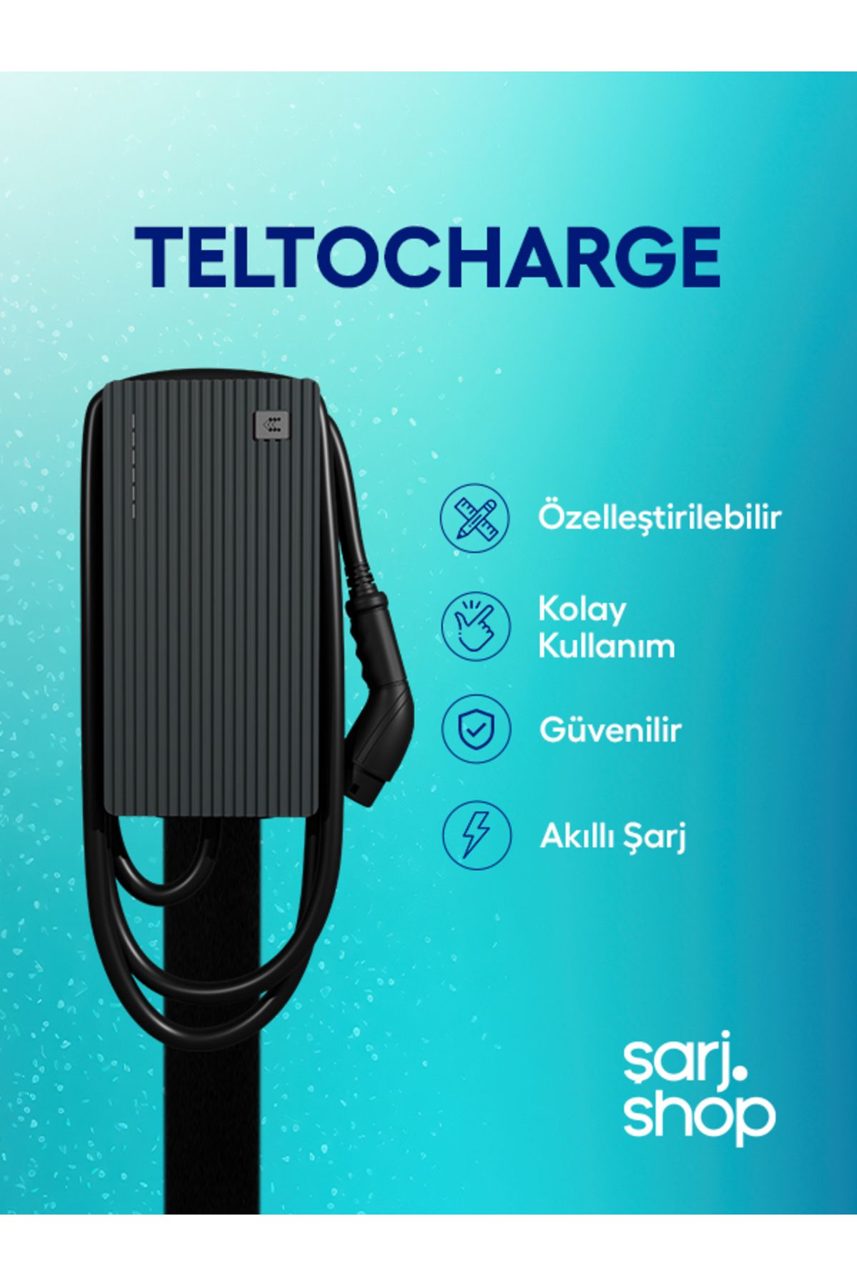 Teltonika TELTONİKA 22 kW Type 2 ELEKTRİKLİ ARAÇ ŞARJ ÜNİTESİ