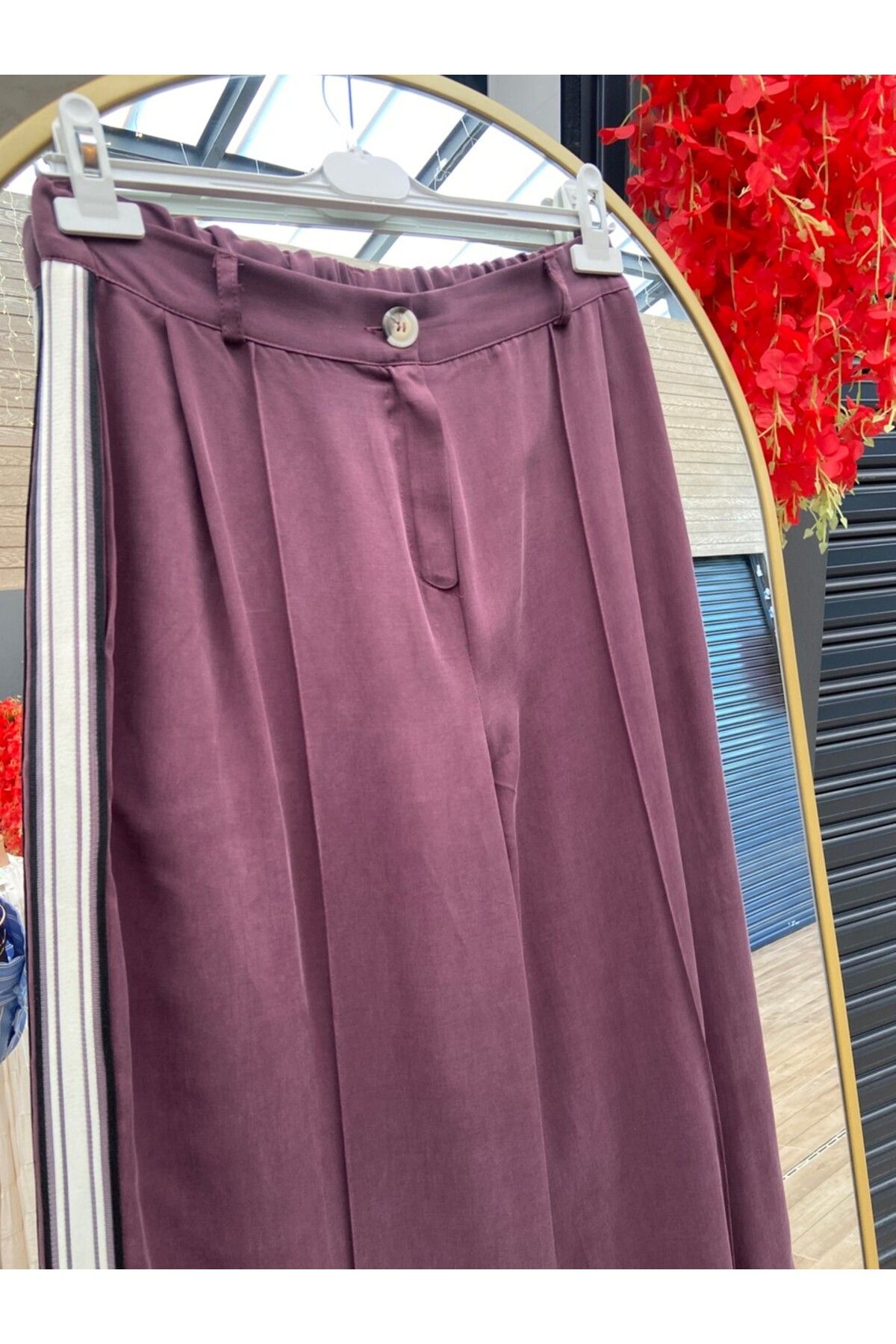 Soul Yanlar Şeritli Palazzon Pantolon